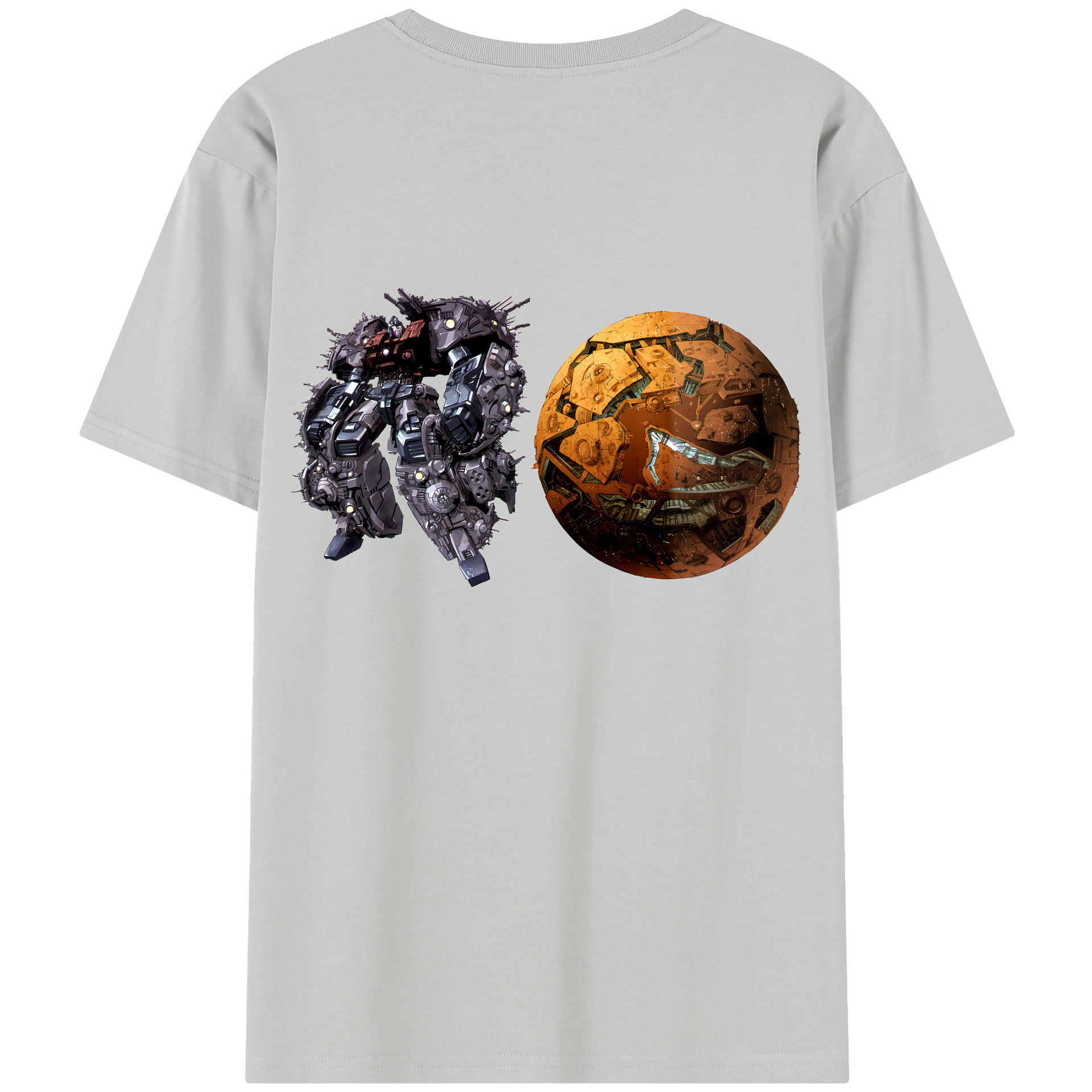 （画像用） Transformers トランスフォーマー 綿100％半袖Tシャツ（背面プリント）