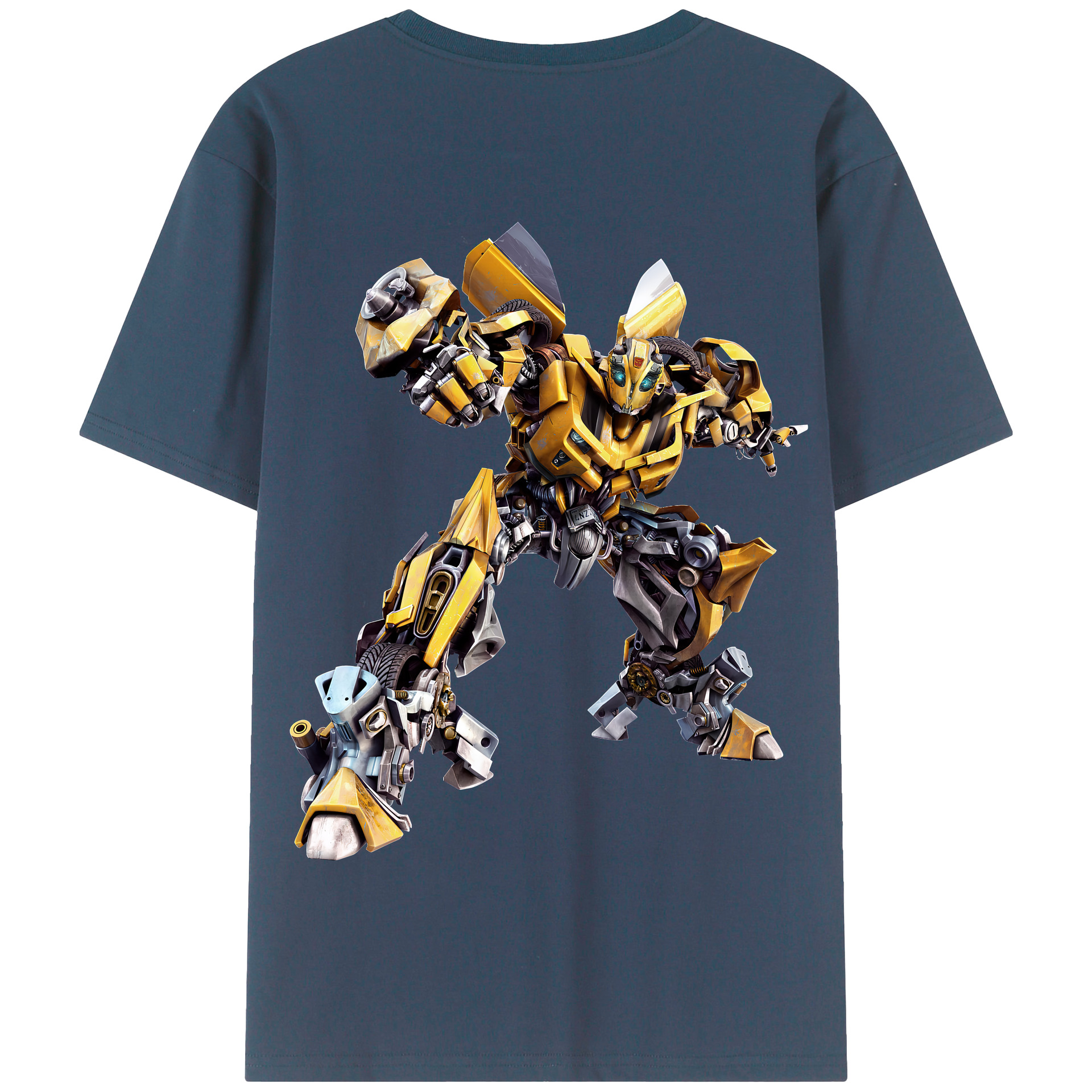 （画像用） Transformers トランスフォーマー 綿100％半袖Tシャツ（背面プリント）