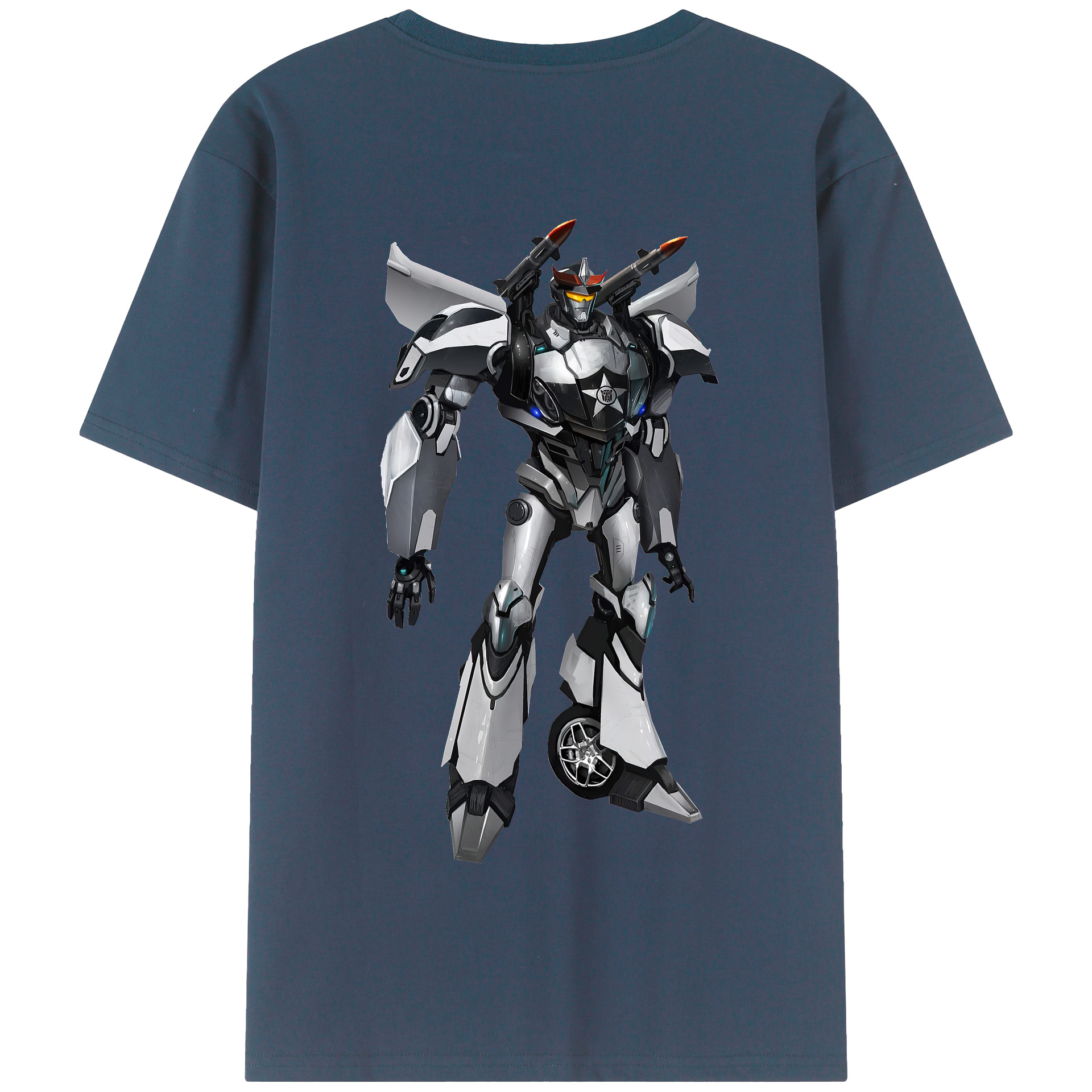 （画像用） Transformers トランスフォーマー 綿100％半袖Tシャツ（背面プリント）