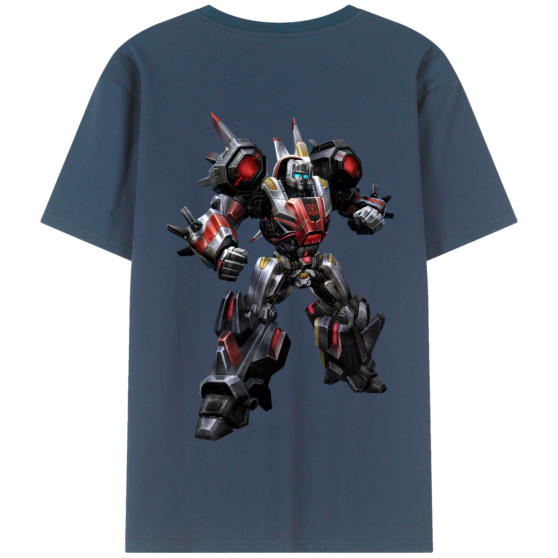 （画像用） Transformers トランスフォーマー 綿100％半袖Tシャツ（背面プリント）