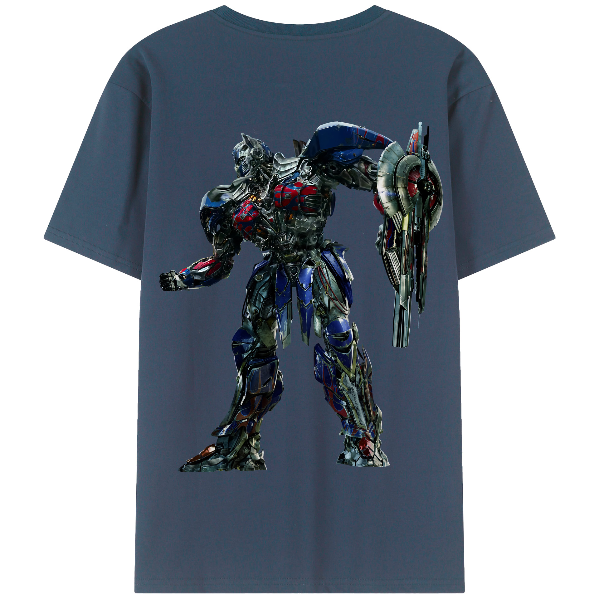 （画像用） Transformers トランスフォーマー 綿100％半袖Tシャツ（背面プリント）