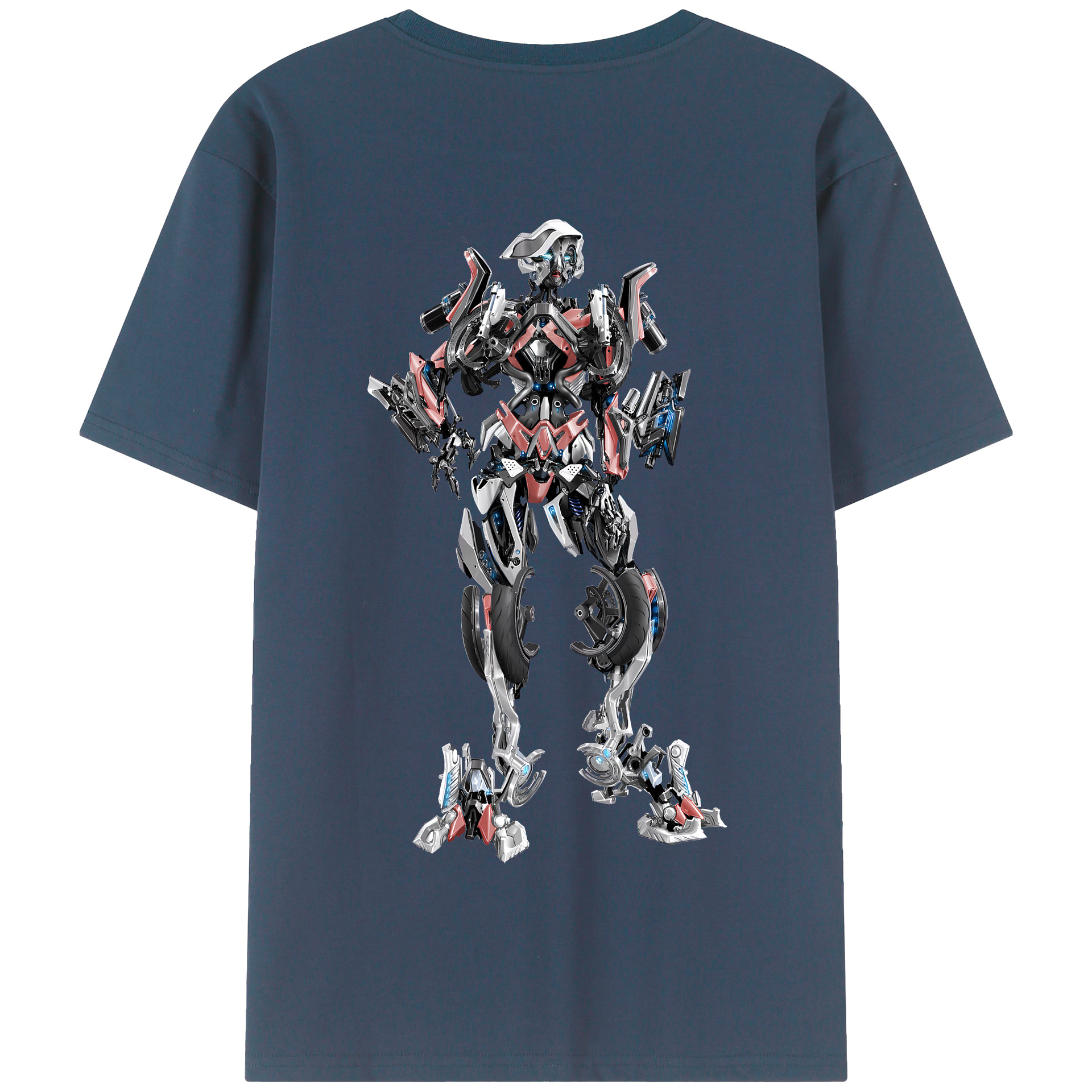 （画像用） Transformers トランスフォーマー 綿100％半袖Tシャツ（背面プリント）