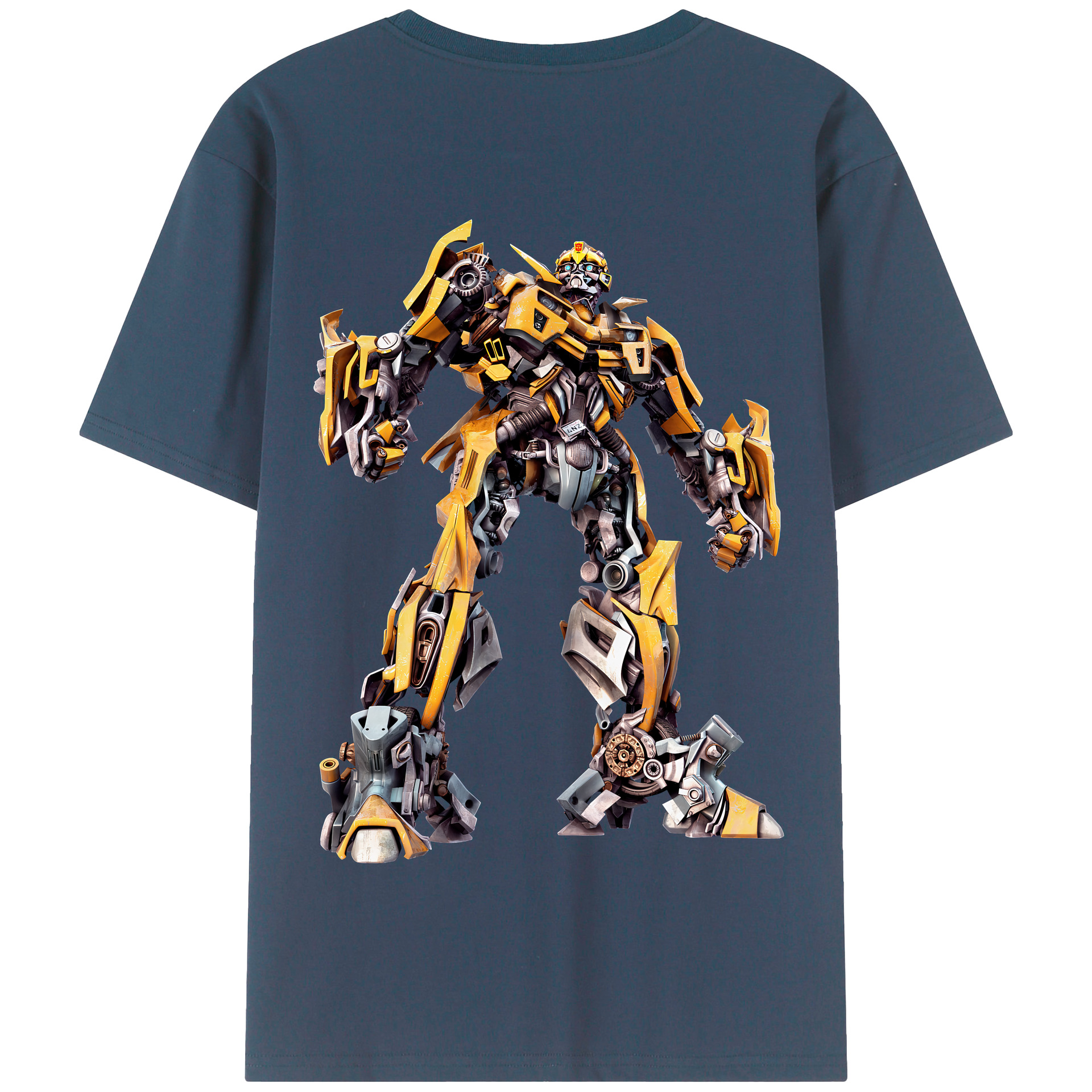 （画像用） Transformers トランスフォーマー 綿100％半袖Tシャツ（背面プリント）