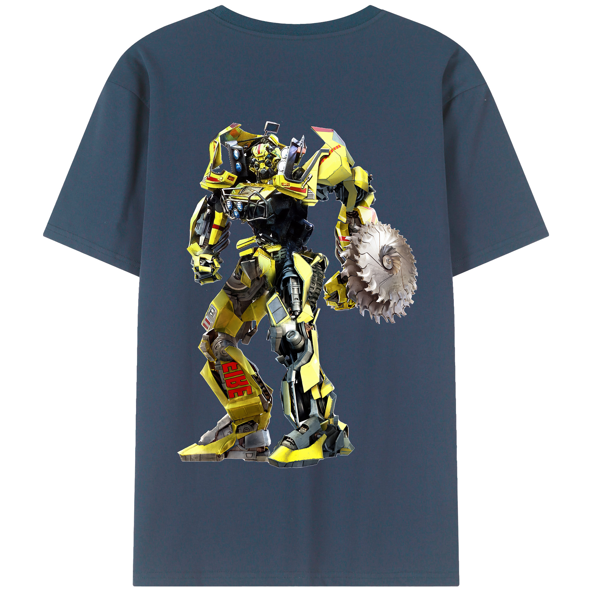（画像用） Transformers トランスフォーマー 綿100％半袖Tシャツ（背面プリント）