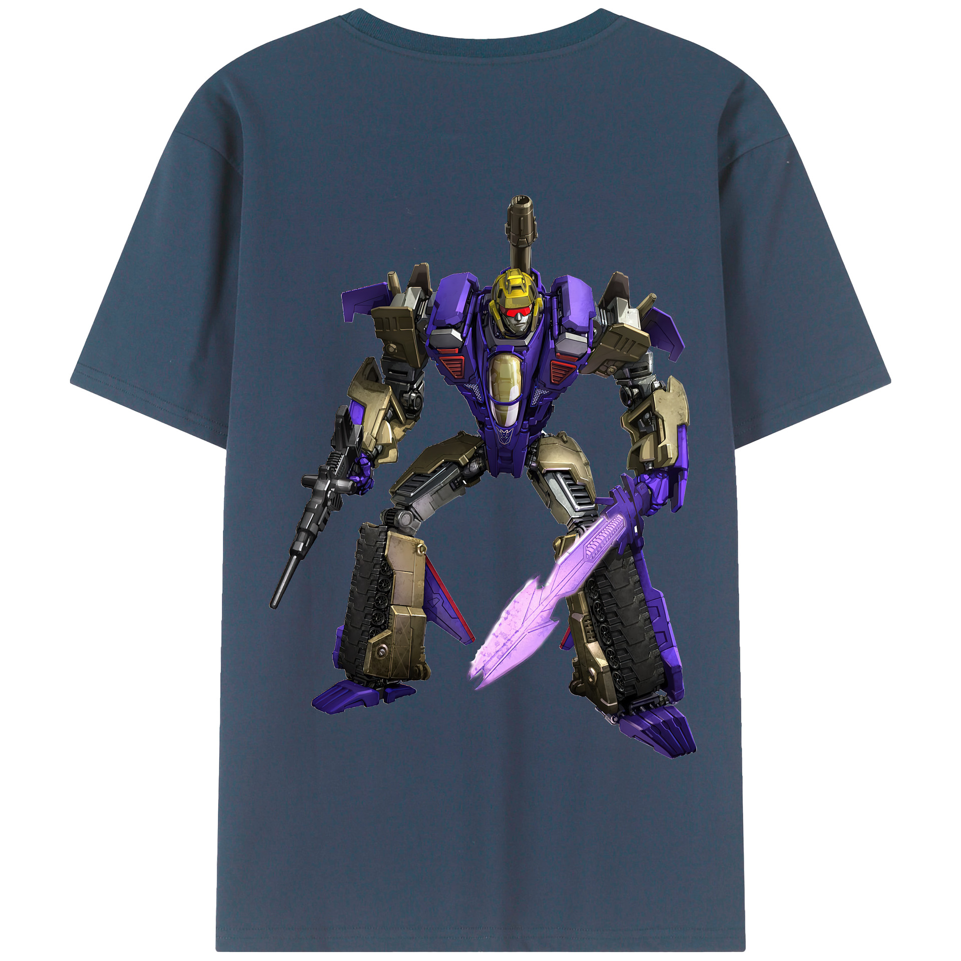 （画像用） Transformers トランスフォーマー 綿100％半袖Tシャツ（背面プリント）