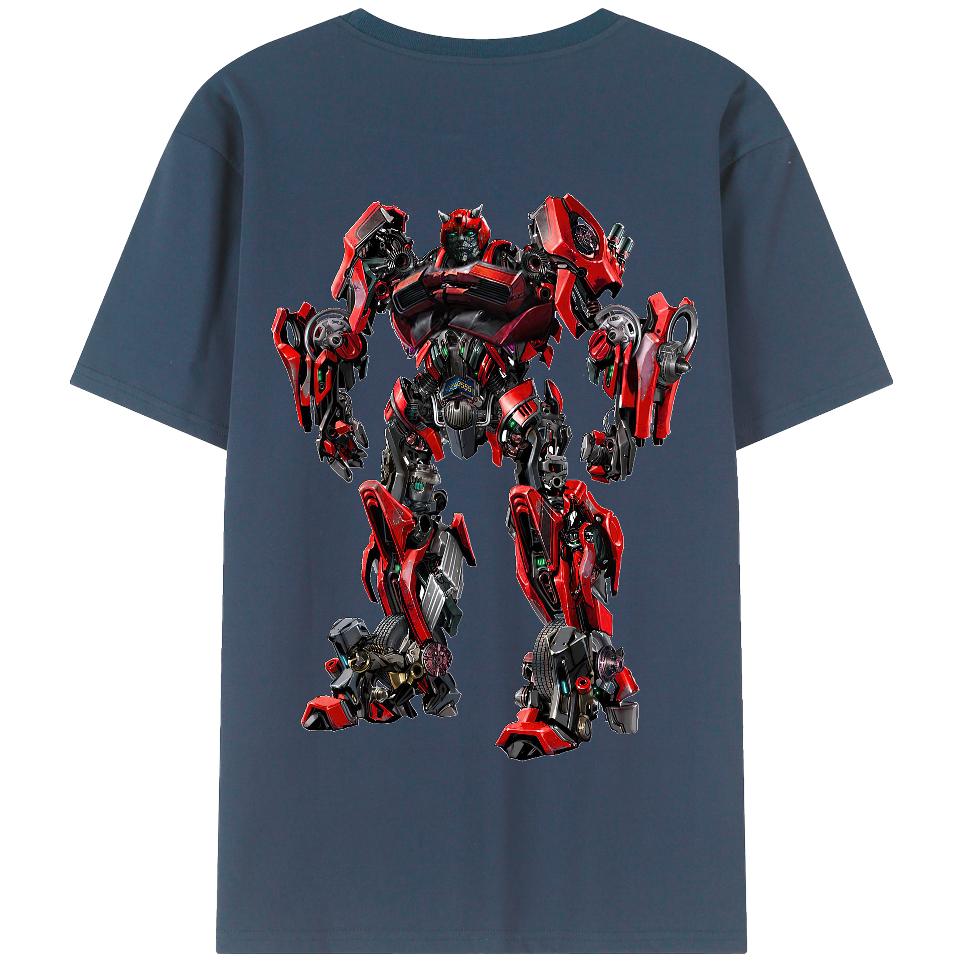 （画像用） Transformers トランスフォーマー 綿100％半袖Tシャツ（背面プリント）