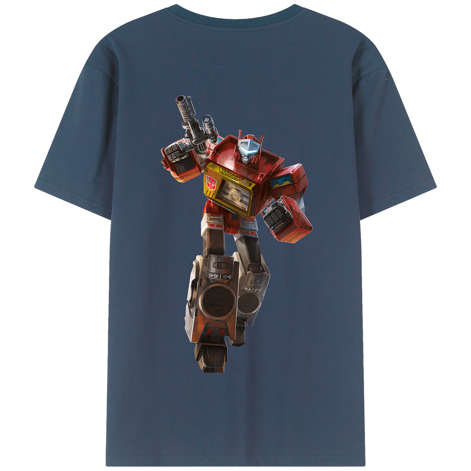（画像用） Transformers トランスフォーマー 綿100％半袖Tシャツ（背面プリント）