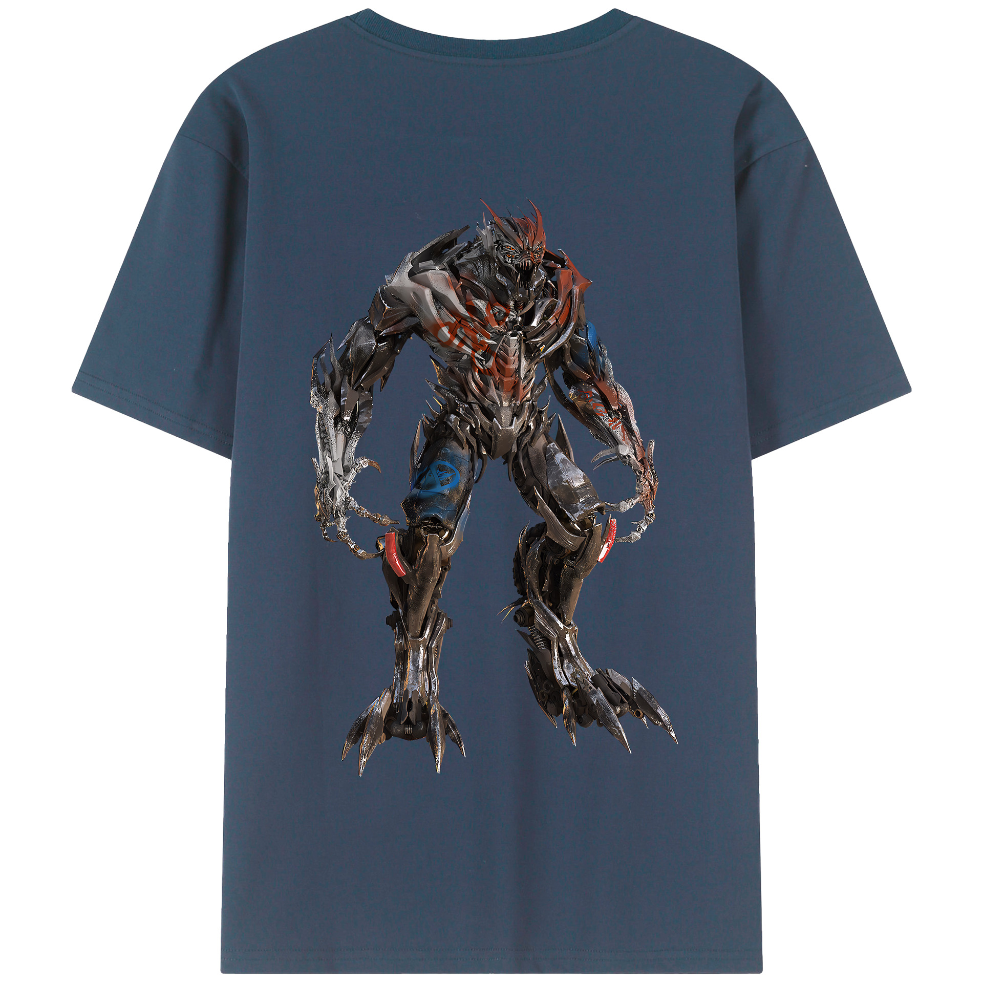 （画像用） Transformers トランスフォーマー 綿100％半袖Tシャツ（背面プリント）