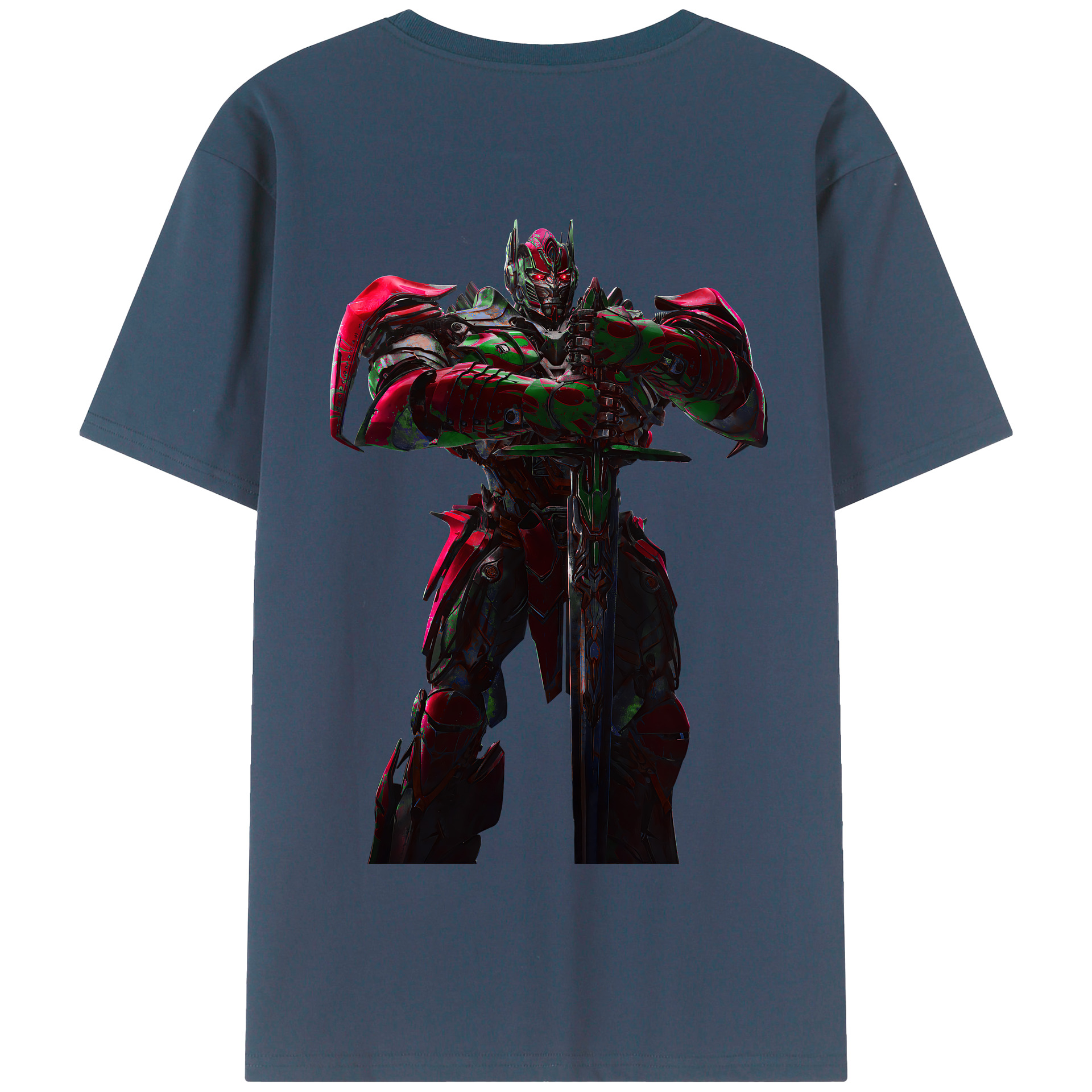 （画像用） Transformers トランスフォーマー 綿100％半袖Tシャツ（背面プリント）