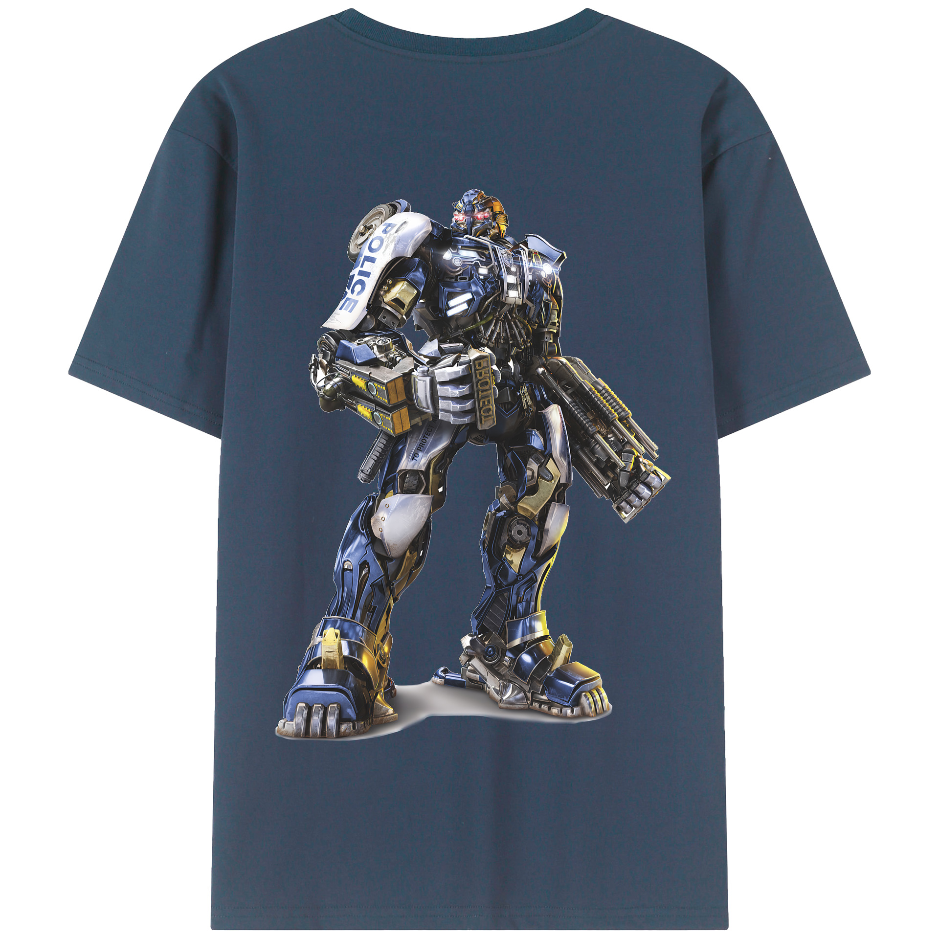 （画像用） Transformers トランスフォーマー 綿100％半袖Tシャツ（背面プリント）