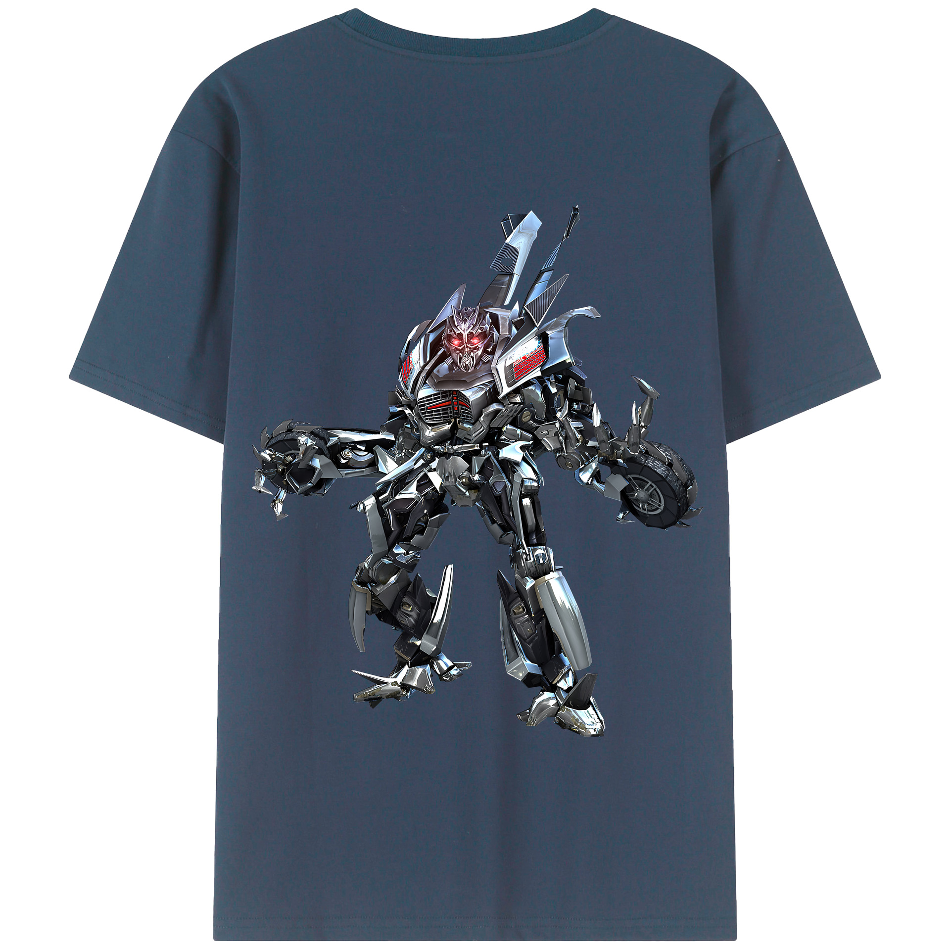 （画像用） Transformers トランスフォーマー 綿100％半袖Tシャツ（背面プリント）