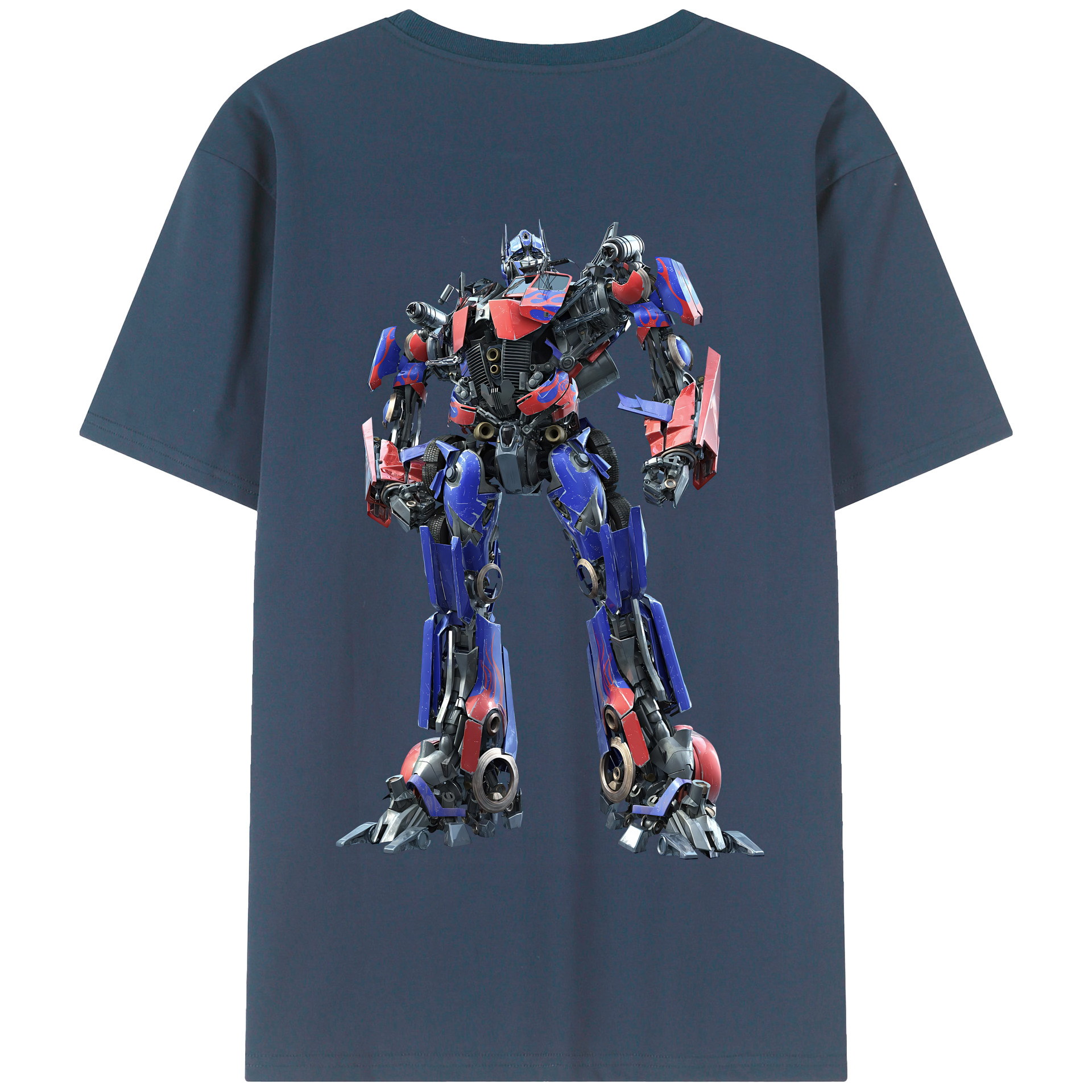 （画像用） Transformers トランスフォーマー 綿100％半袖Tシャツ（背面プリント）