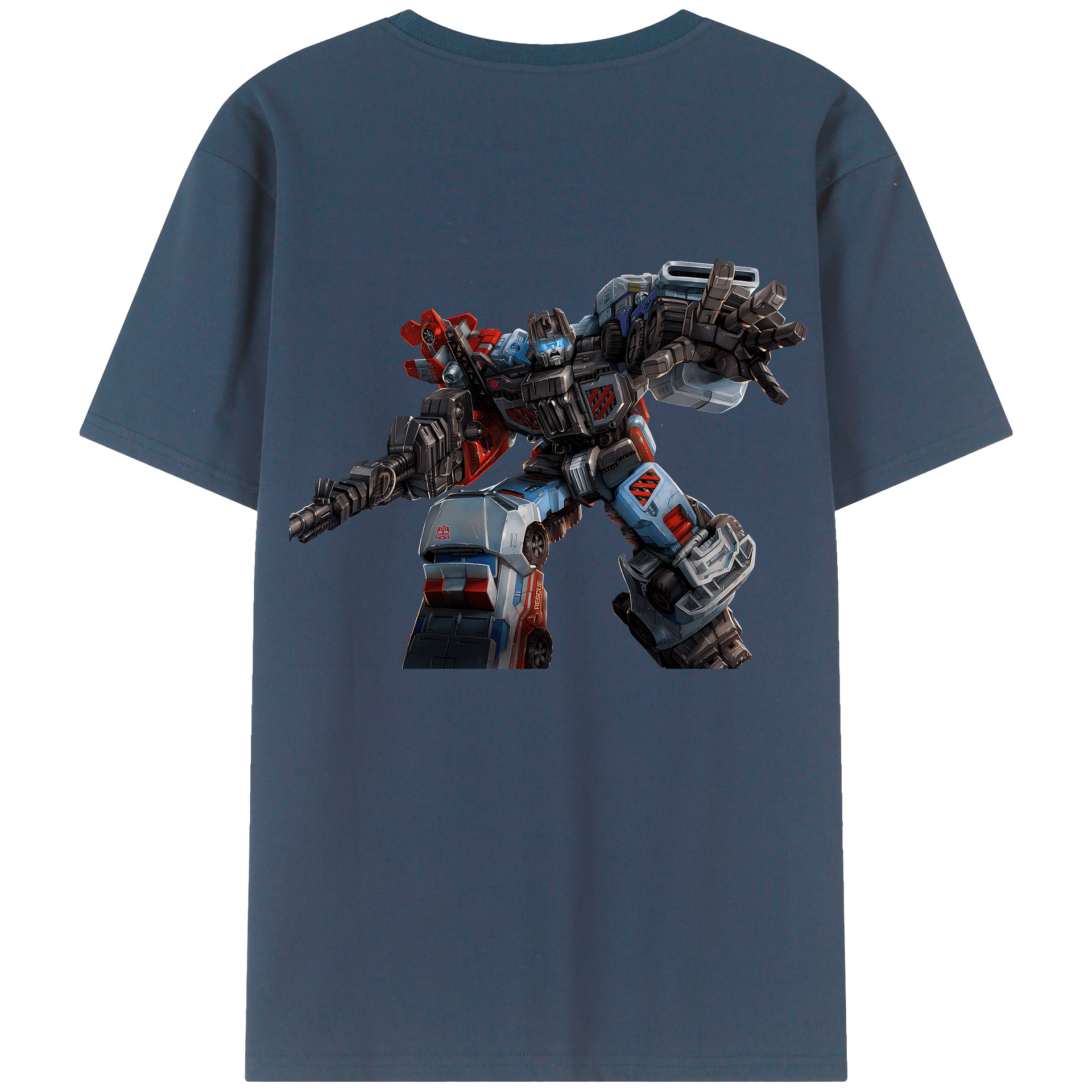 （画像用） Transformers トランスフォーマー 綿100％半袖Tシャツ（背面プリント）