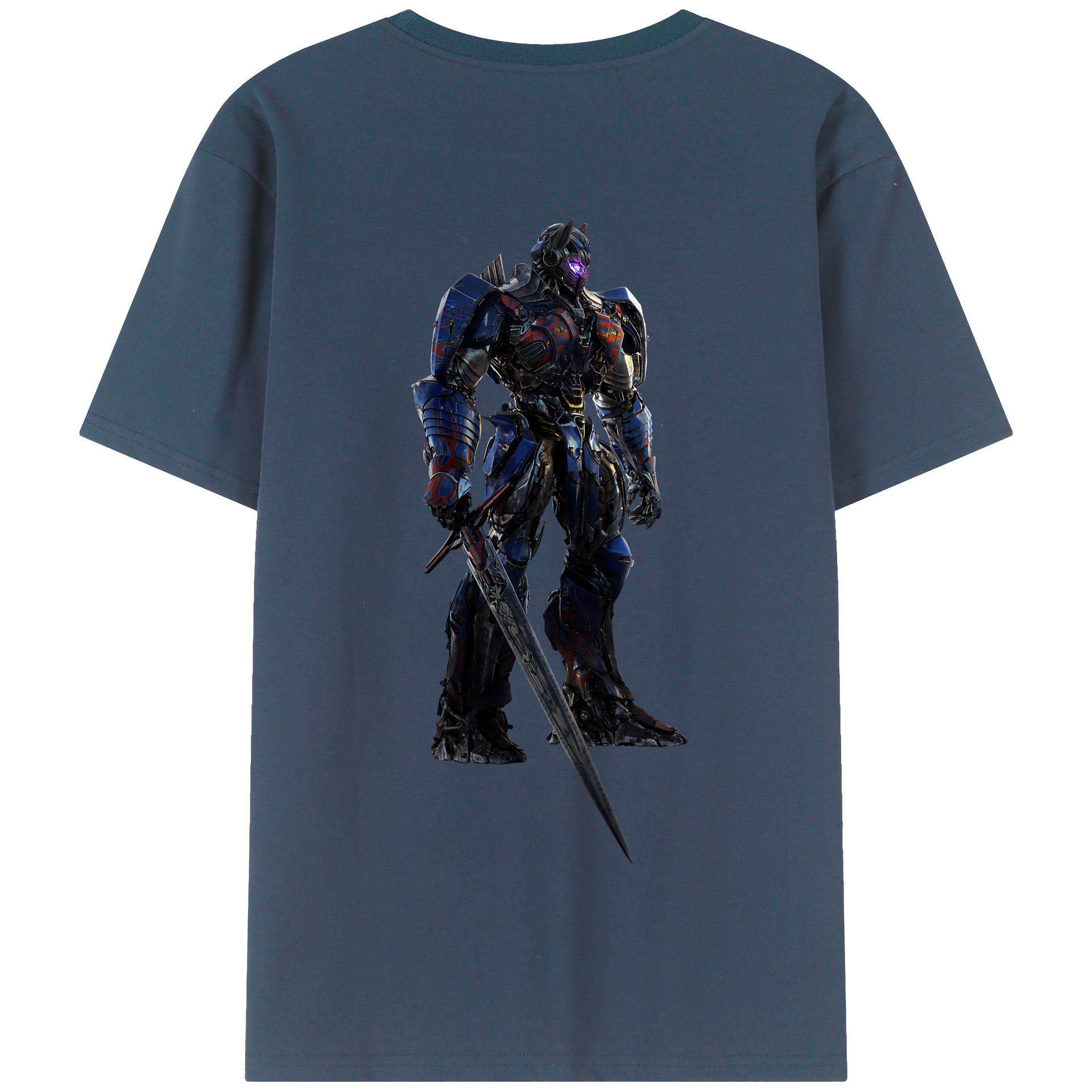 （画像用） Transformers トランスフォーマー 綿100％半袖Tシャツ（背面プリント）