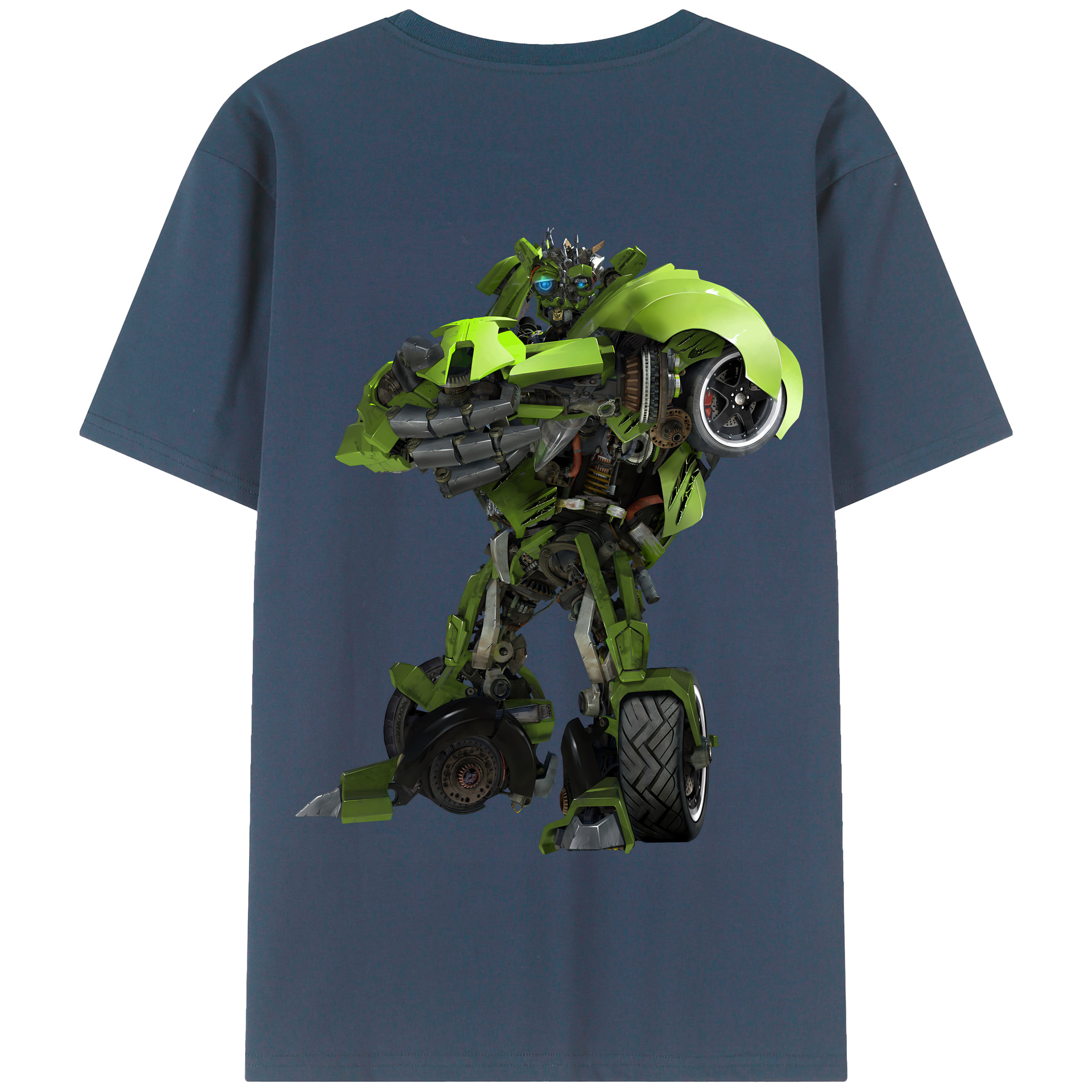 （画像用） Transformers トランスフォーマー 綿100％半袖Tシャツ（背面プリント）