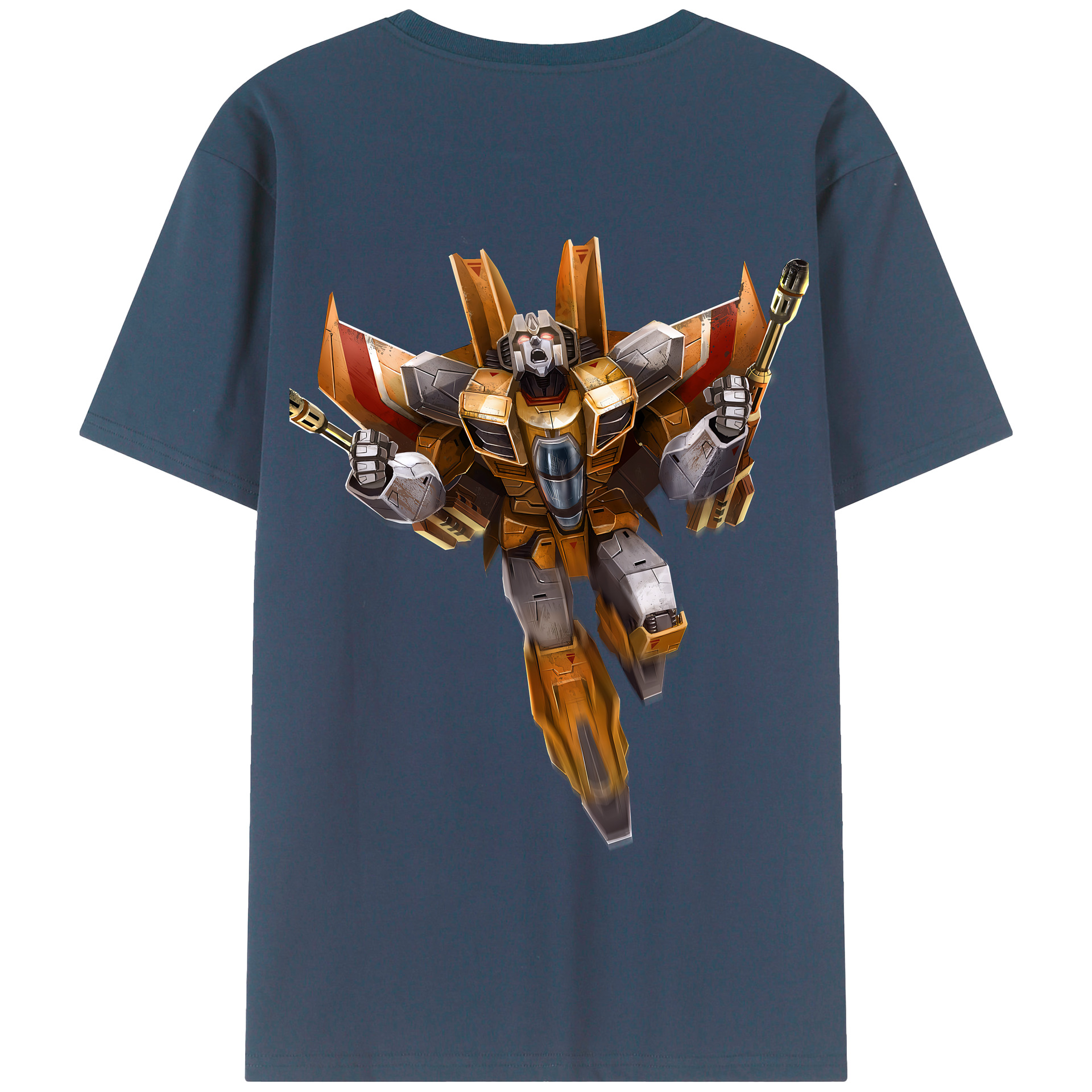 （画像用） Transformers トランスフォーマー 綿100％半袖Tシャツ（背面プリント）
