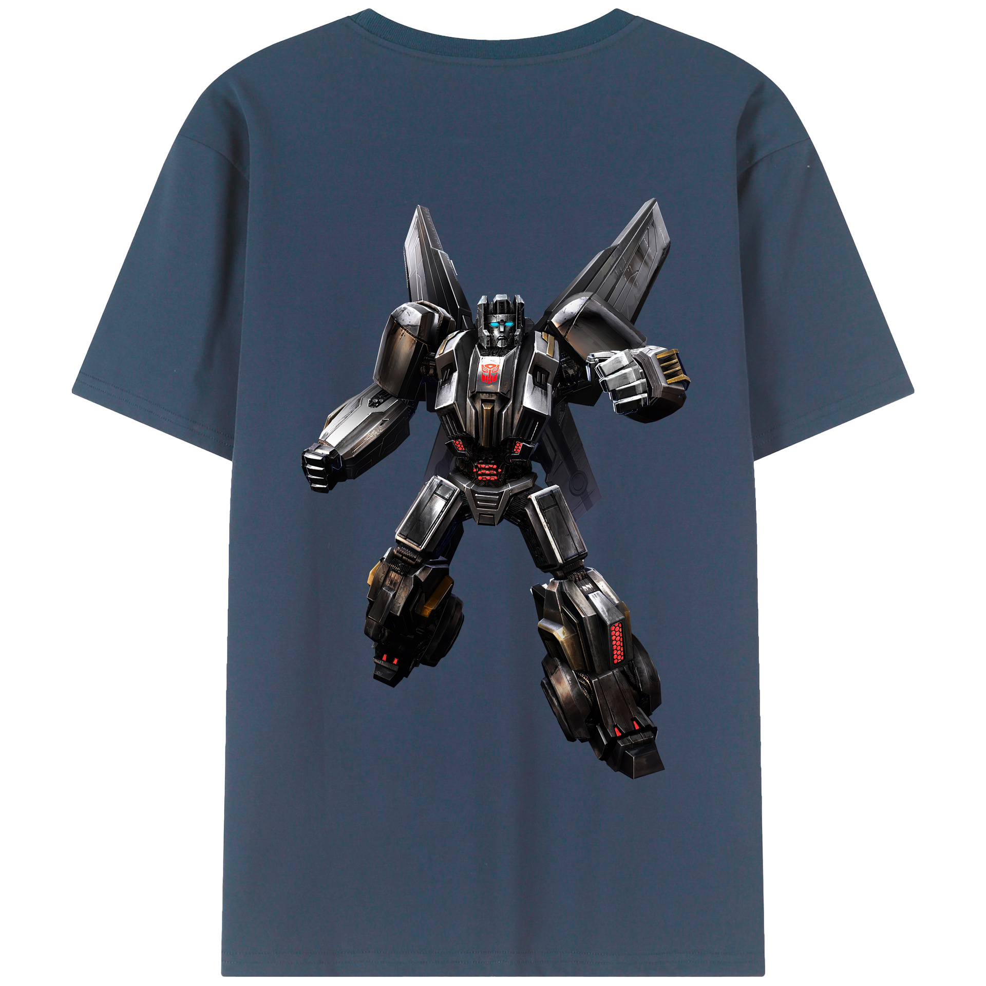 （画像用） Transformers トランスフォーマー 綿100％半袖Tシャツ（背面プリント）