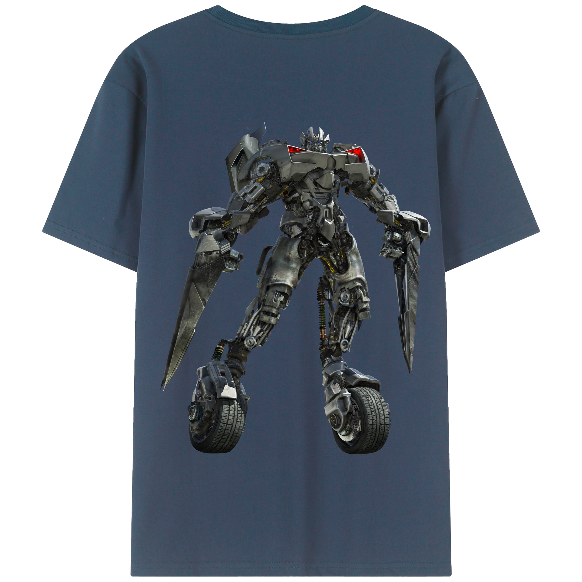 （画像用） Transformers トランスフォーマー 綿100％半袖Tシャツ（背面プリント）