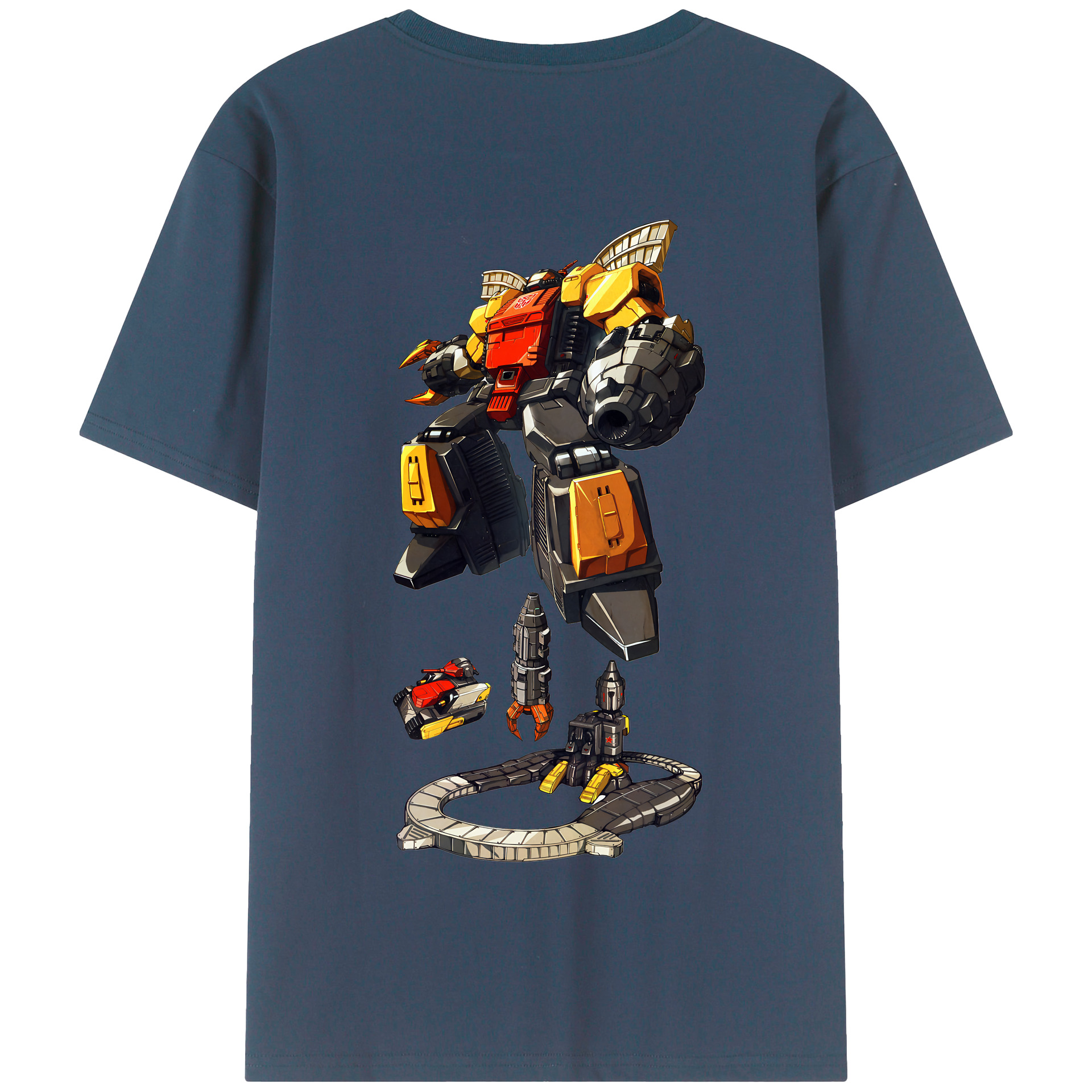（画像用） Transformers トランスフォーマー 綿100％半袖Tシャツ（背面プリント）
