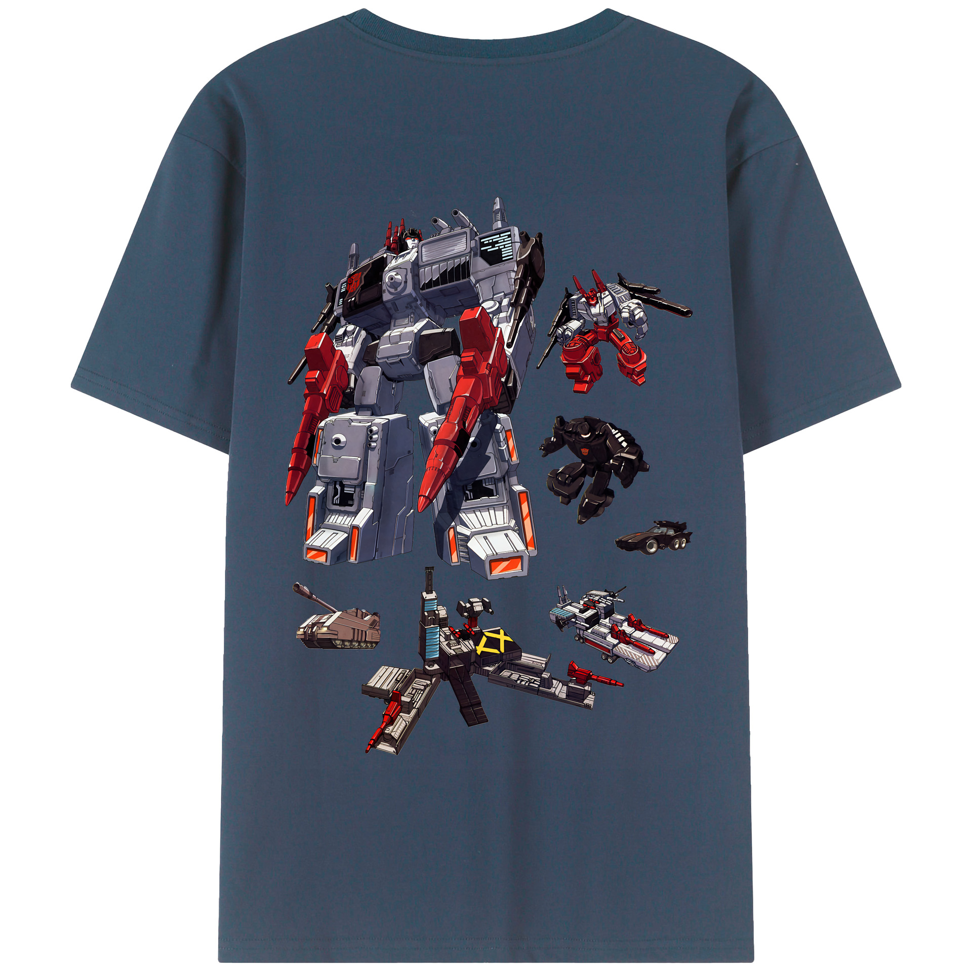 （画像用） Transformers トランスフォーマー 綿100％半袖Tシャツ（背面プリント）