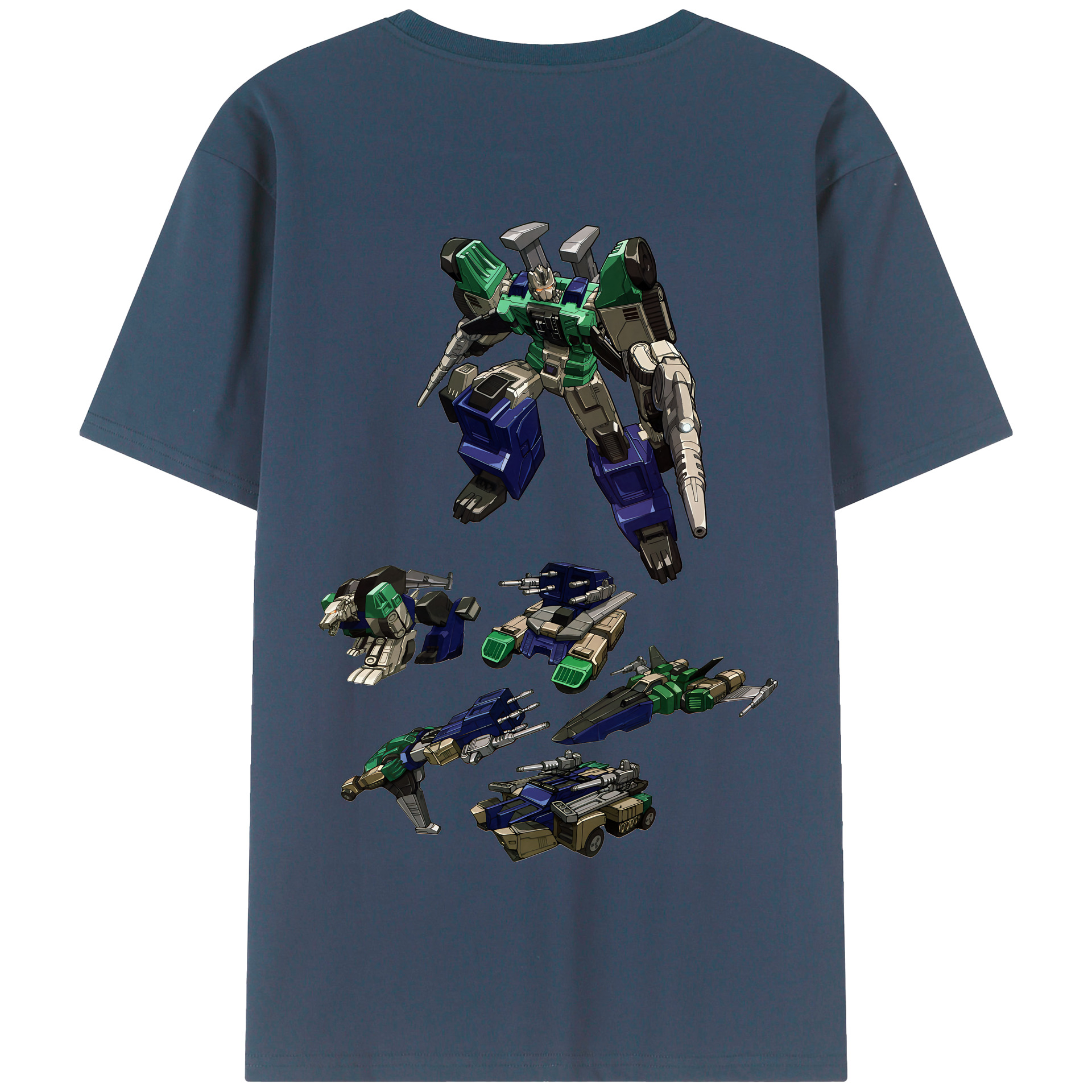 （画像用） Transformers トランスフォーマー 綿100％半袖Tシャツ（背面プリント）