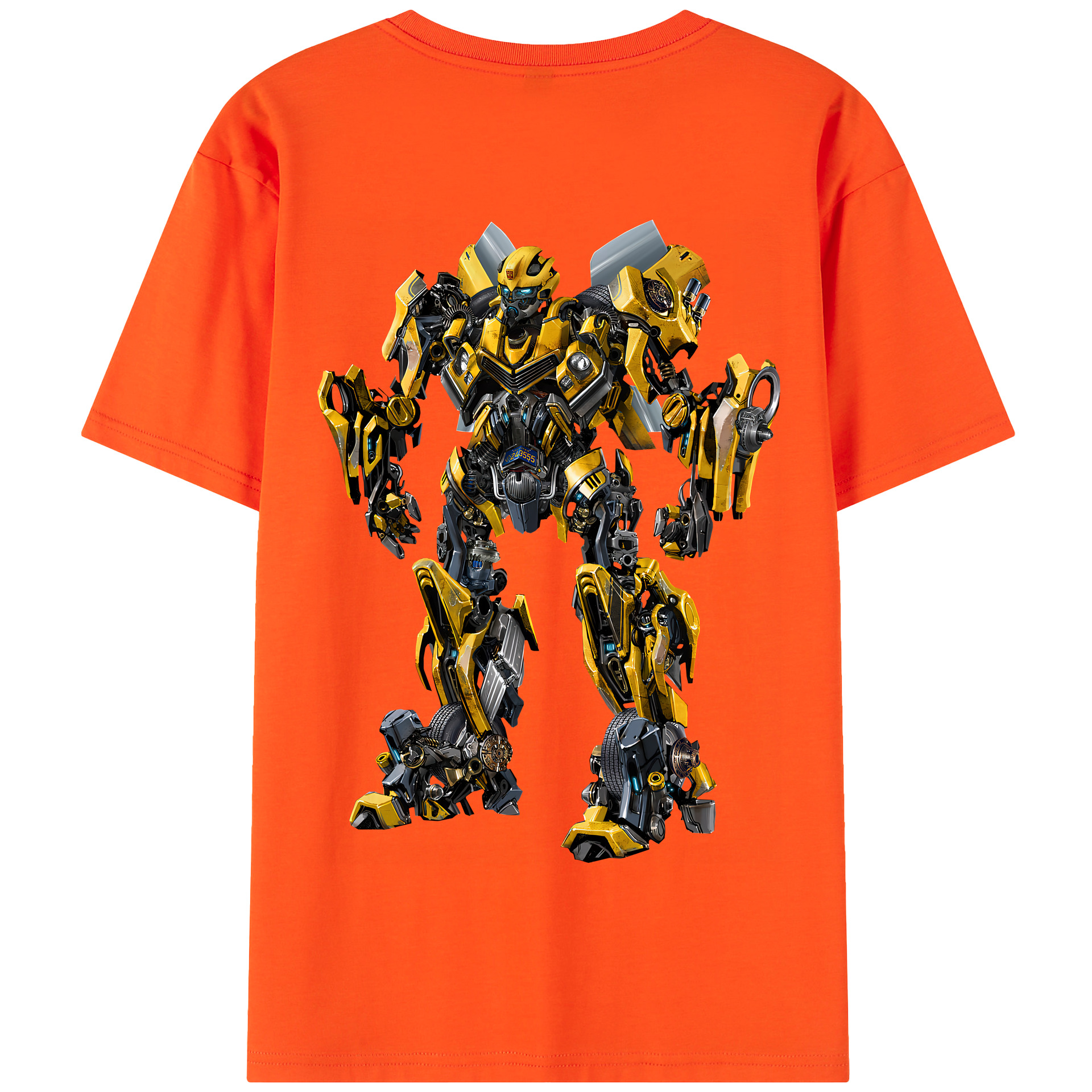 （画像用） Transformers トランスフォーマー 綿100％半袖Tシャツ（背面プリント）