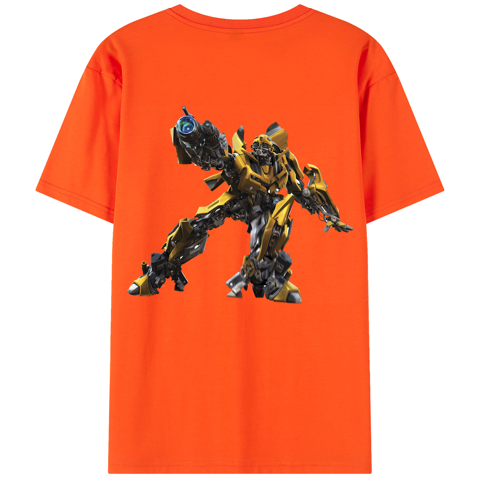 （画像用） Transformers トランスフォーマー 綿100％半袖Tシャツ（背面プリント）