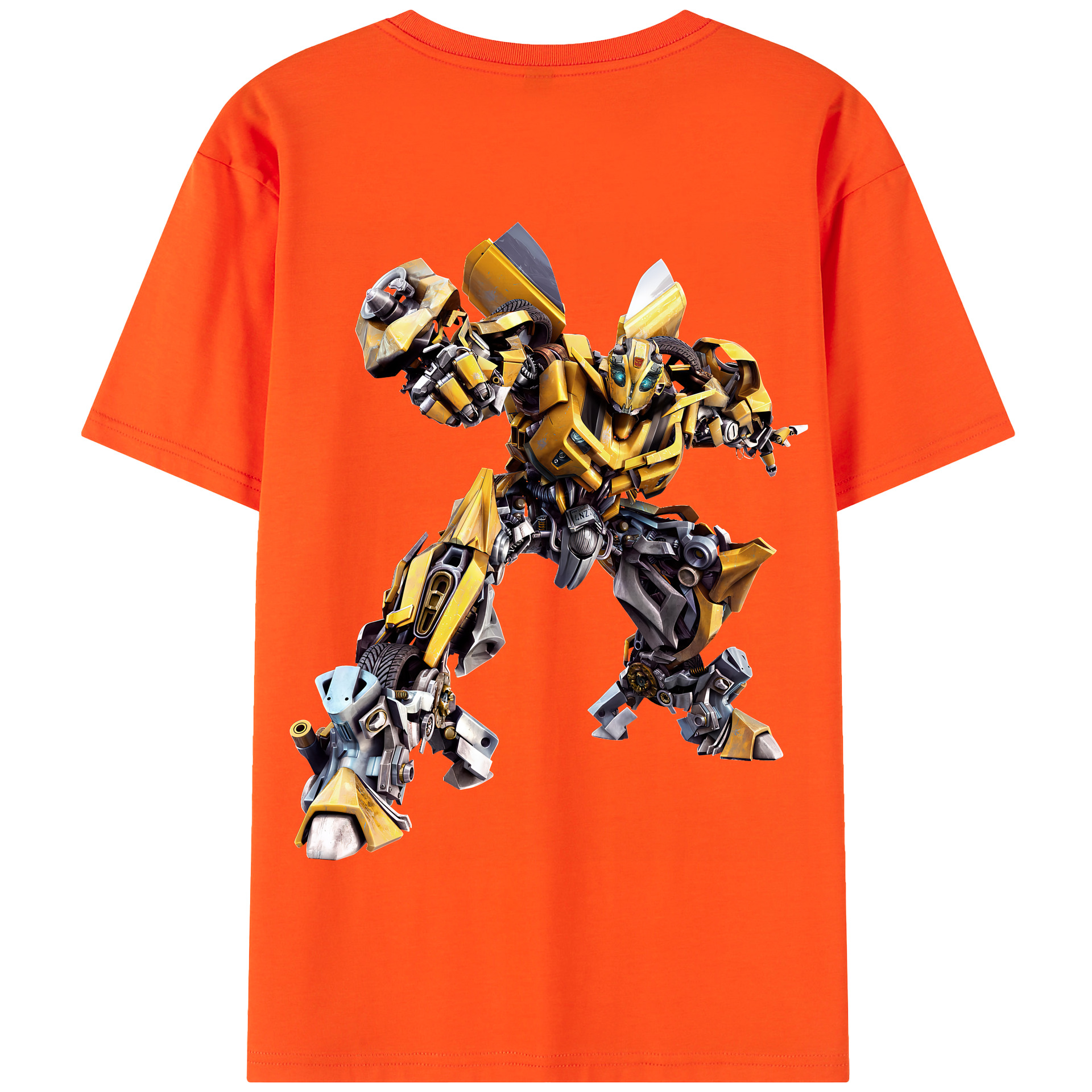 （画像用） Transformers トランスフォーマー 綿100％半袖Tシャツ（背面プリント）