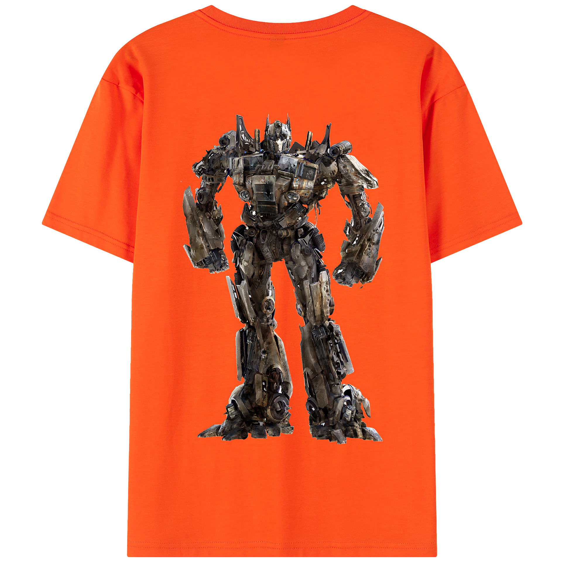 （画像用） Transformers トランスフォーマー 綿100％半袖Tシャツ（背面プリント）