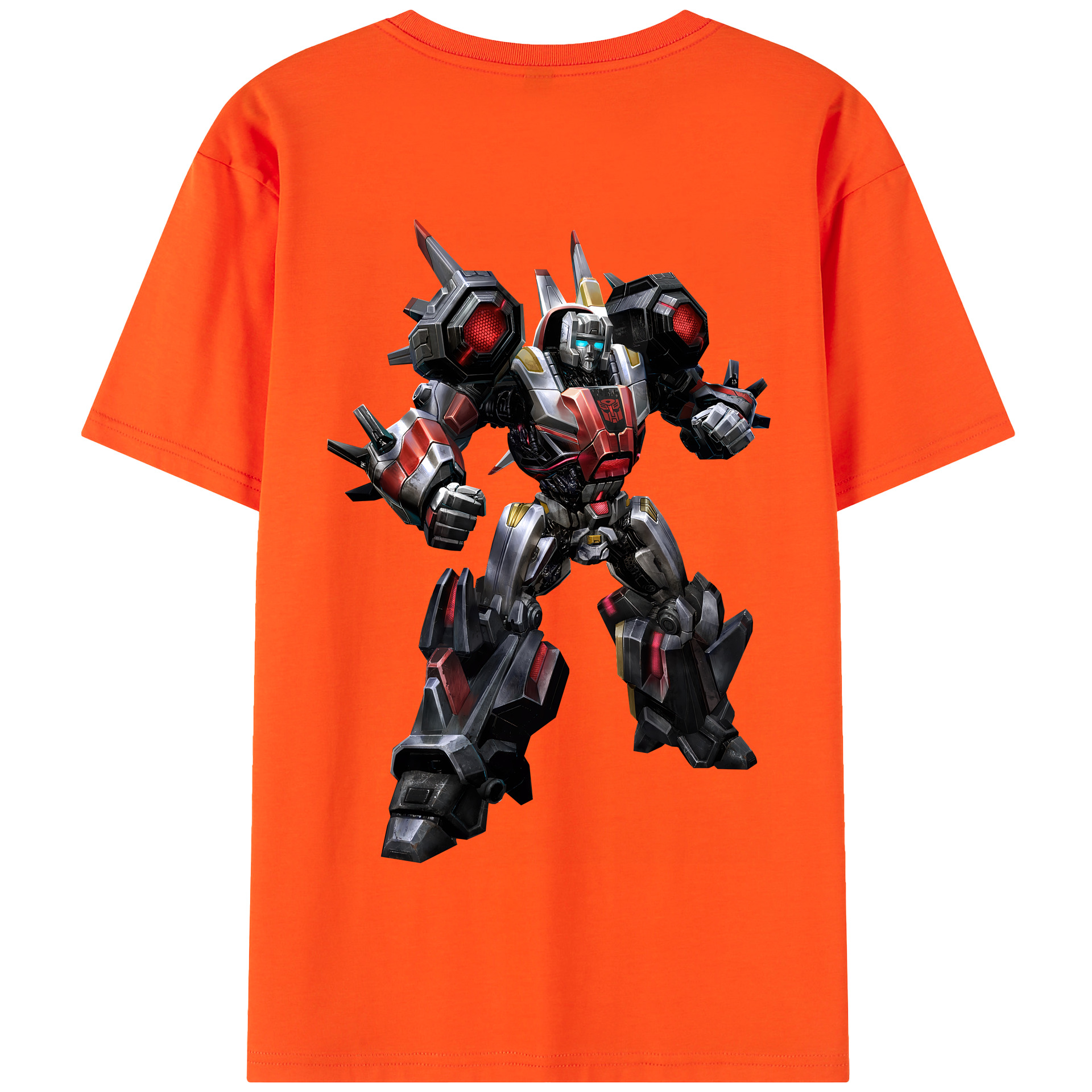 （画像用） Transformers トランスフォーマー 綿100％半袖Tシャツ（背面プリント）