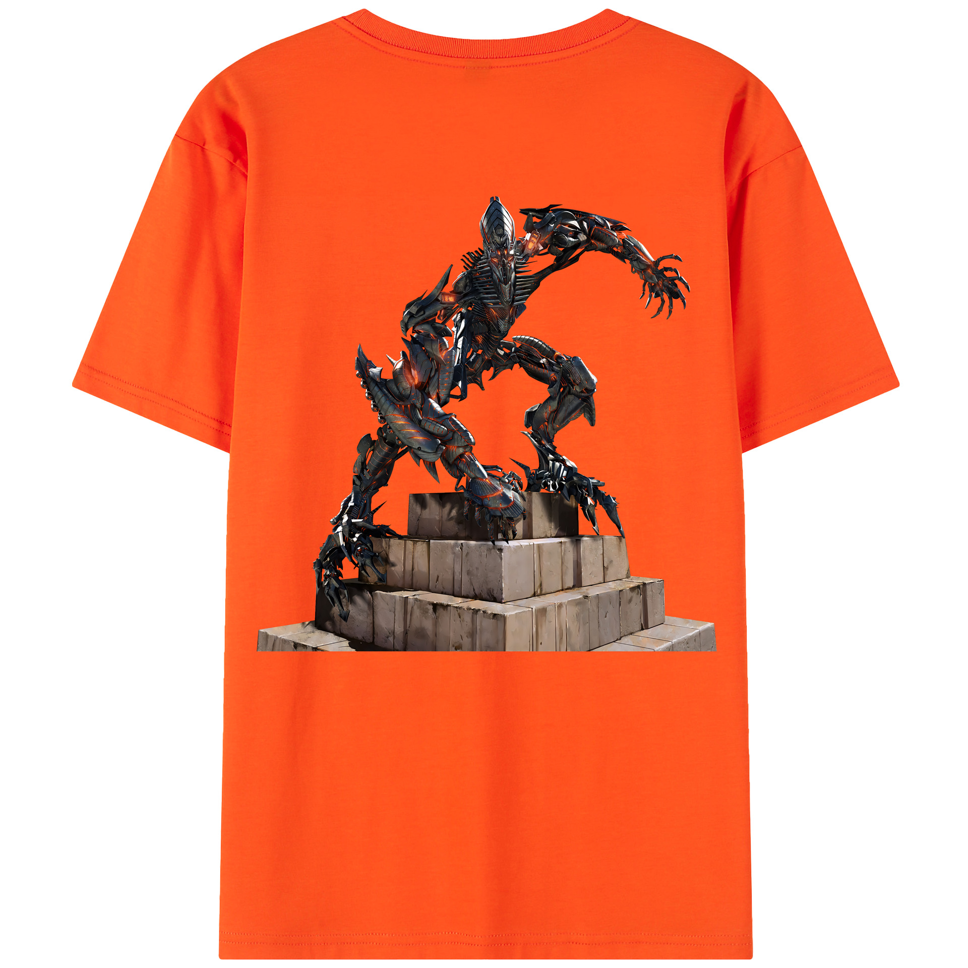 （画像用） Transformers トランスフォーマー 綿100％半袖Tシャツ（背面プリント）