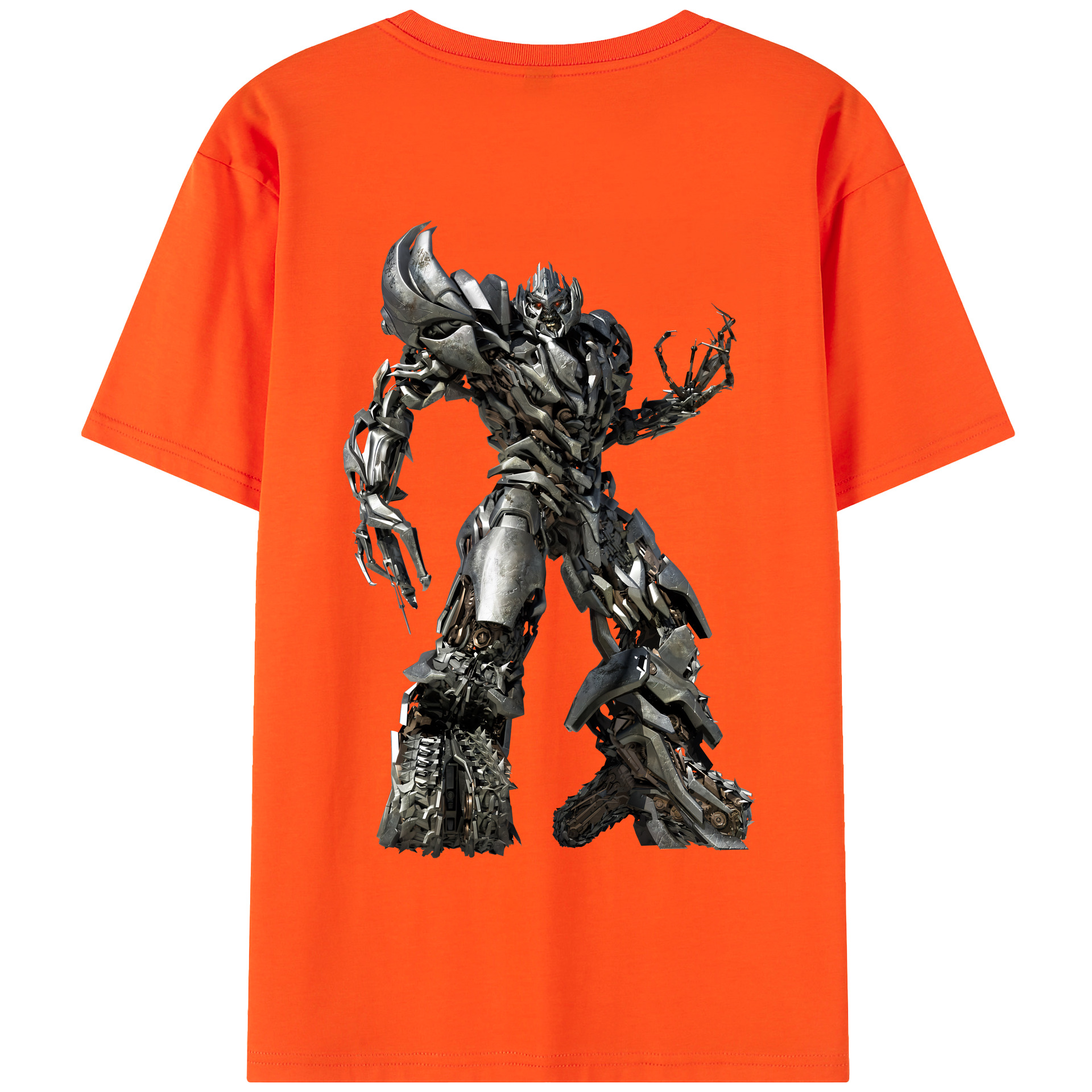 （画像用） Transformers トランスフォーマー 綿100％半袖Tシャツ（背面プリント）