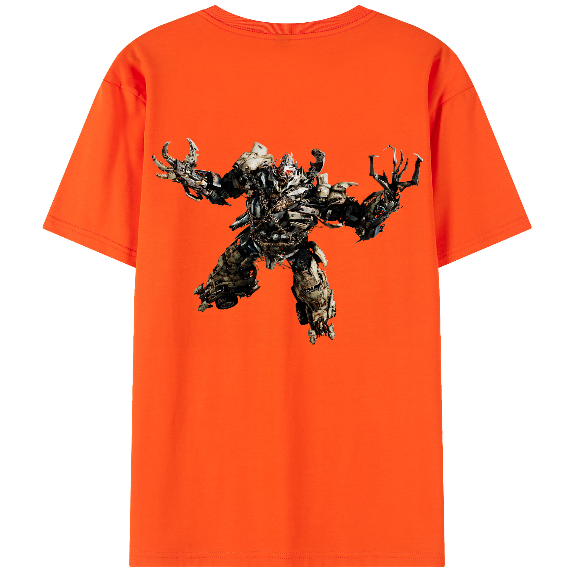 （画像用） Transformers トランスフォーマー 綿100％半袖Tシャツ（背面プリント）