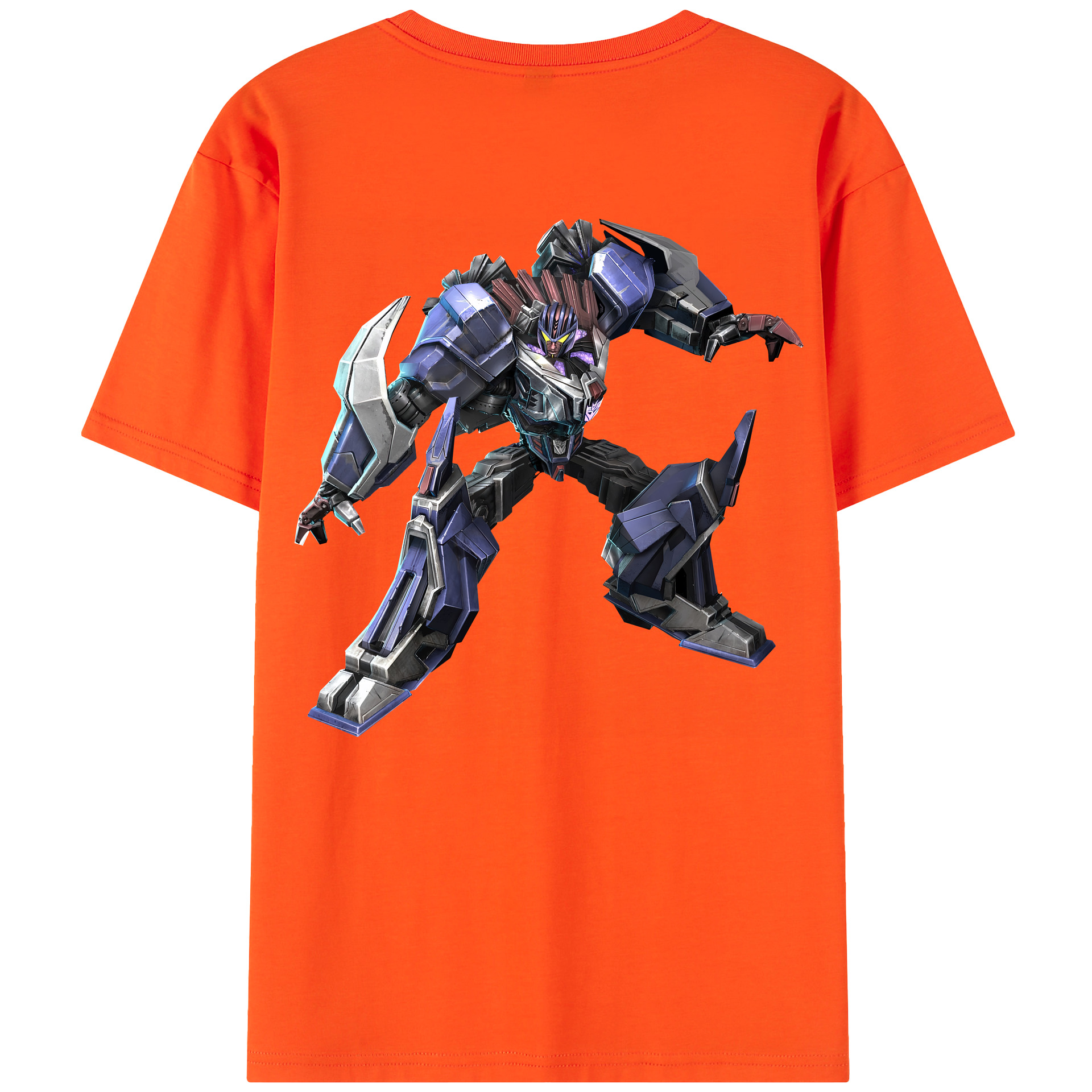 （画像用） Transformers トランスフォーマー 綿100％半袖Tシャツ（背面プリント）