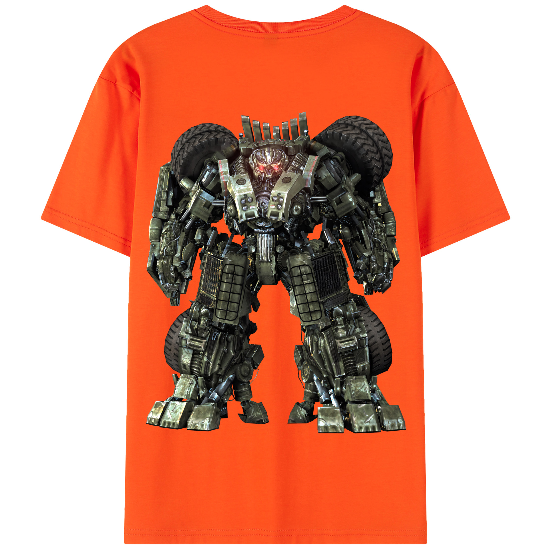 （画像用） Transformers トランスフォーマー 綿100％半袖Tシャツ（背面プリント）