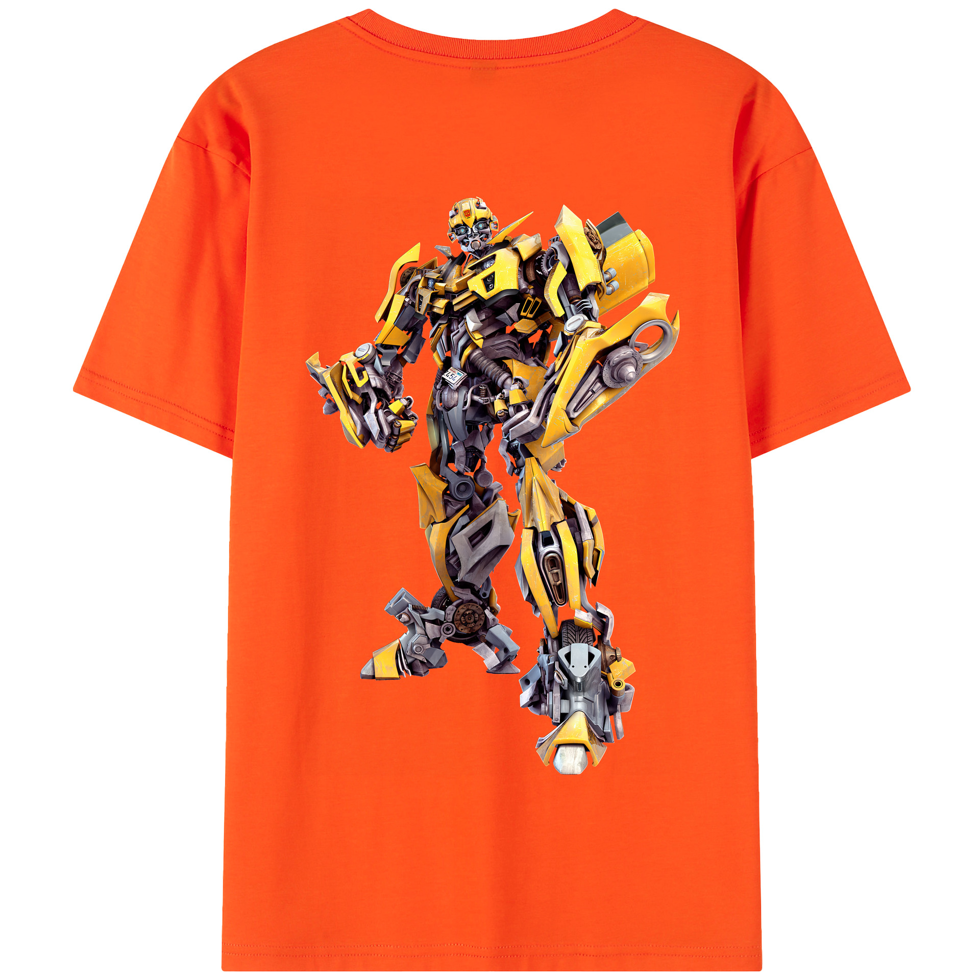 （画像用） Transformers トランスフォーマー 綿100％半袖Tシャツ（背面プリント）