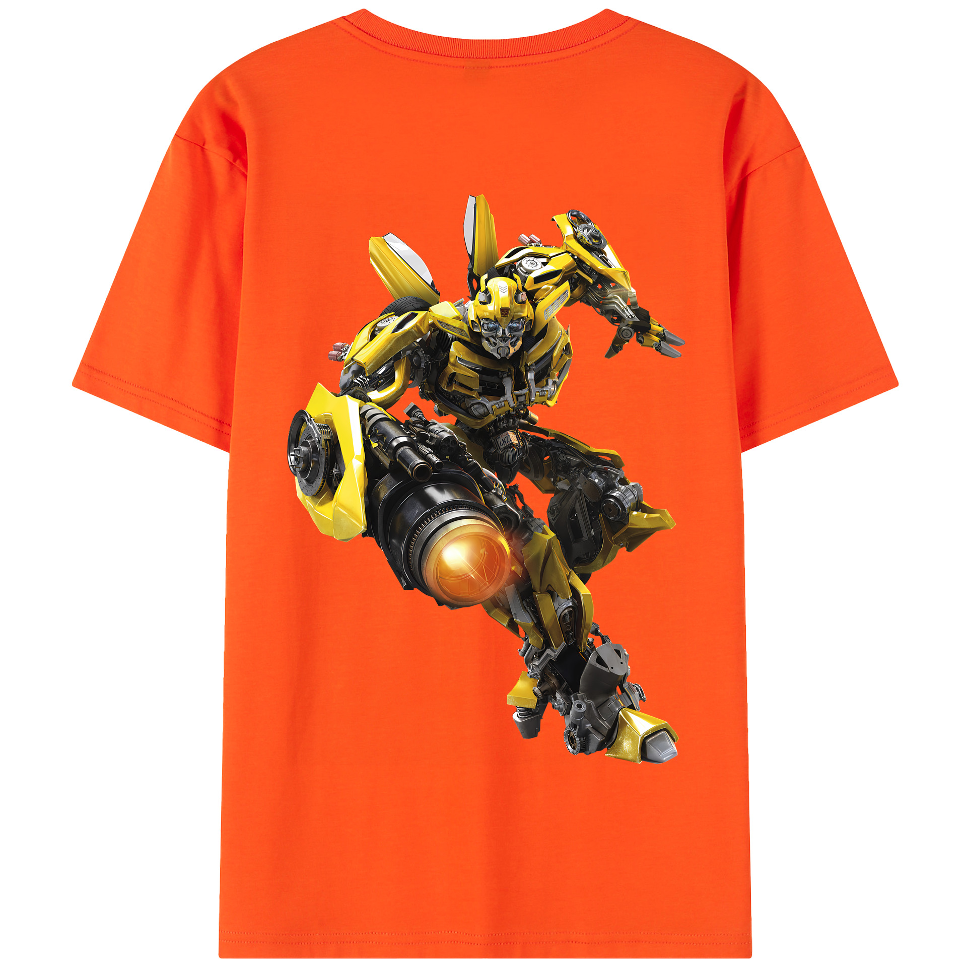 （画像用） Transformers トランスフォーマー 綿100％半袖Tシャツ（背面プリント）