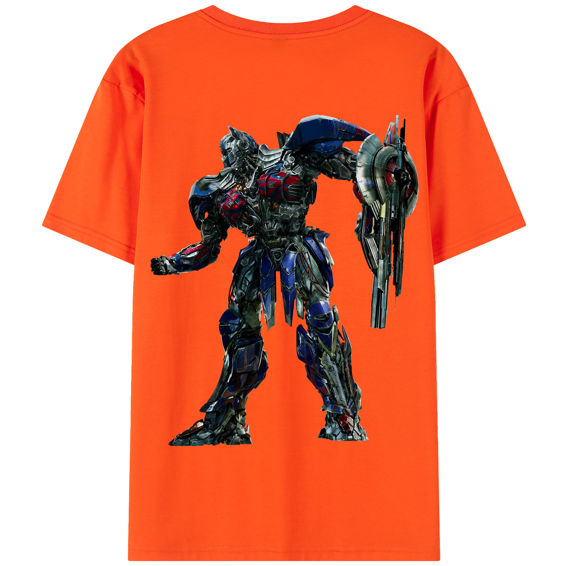 （画像用） Transformers トランスフォーマー 綿100％半袖Tシャツ（背面プリント）