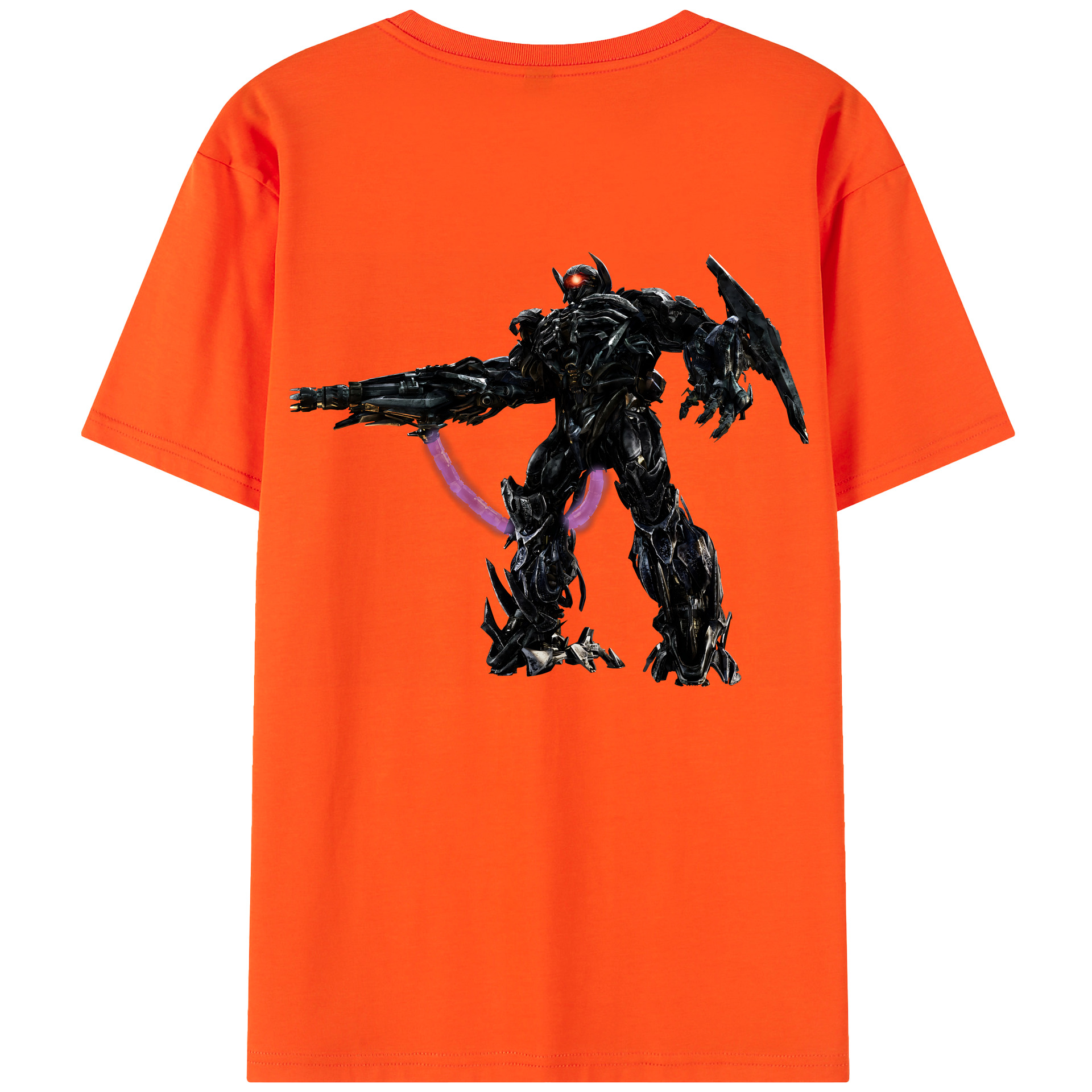 （画像用） Transformers トランスフォーマー 綿100％半袖Tシャツ（背面プリント）