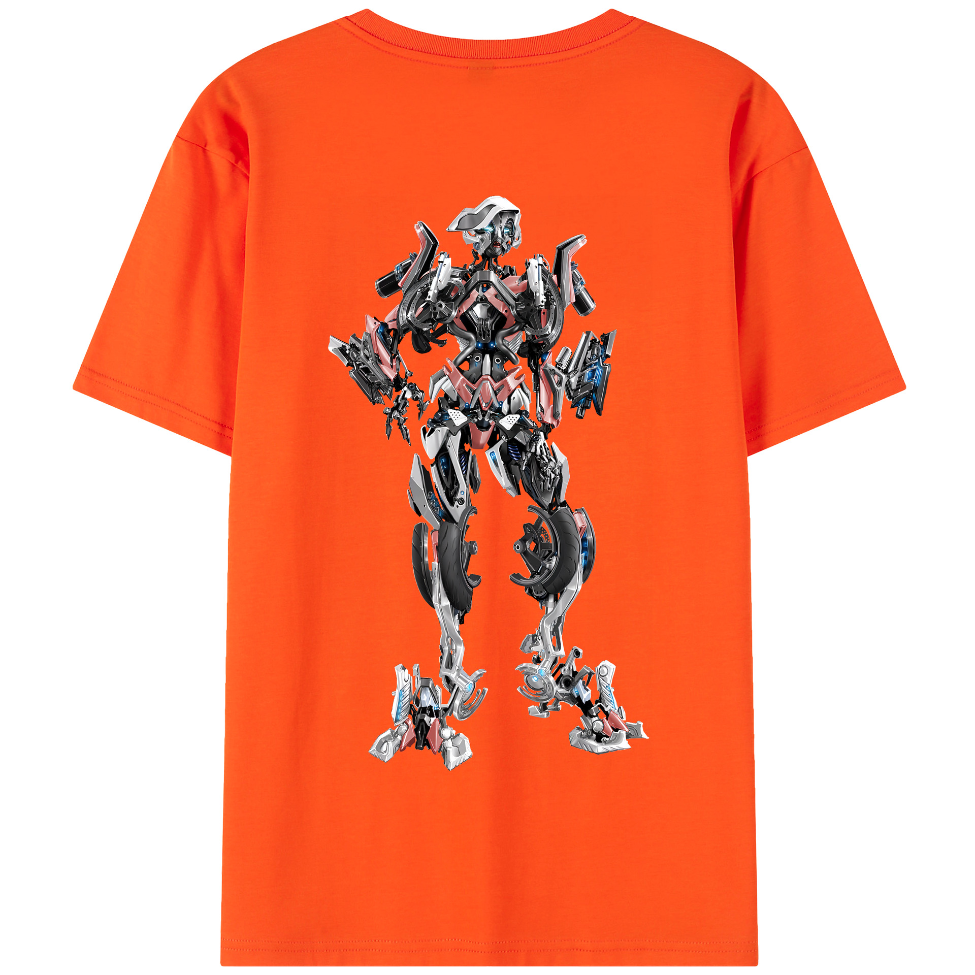 （画像用） Transformers トランスフォーマー 綿100％半袖Tシャツ（背面プリント）