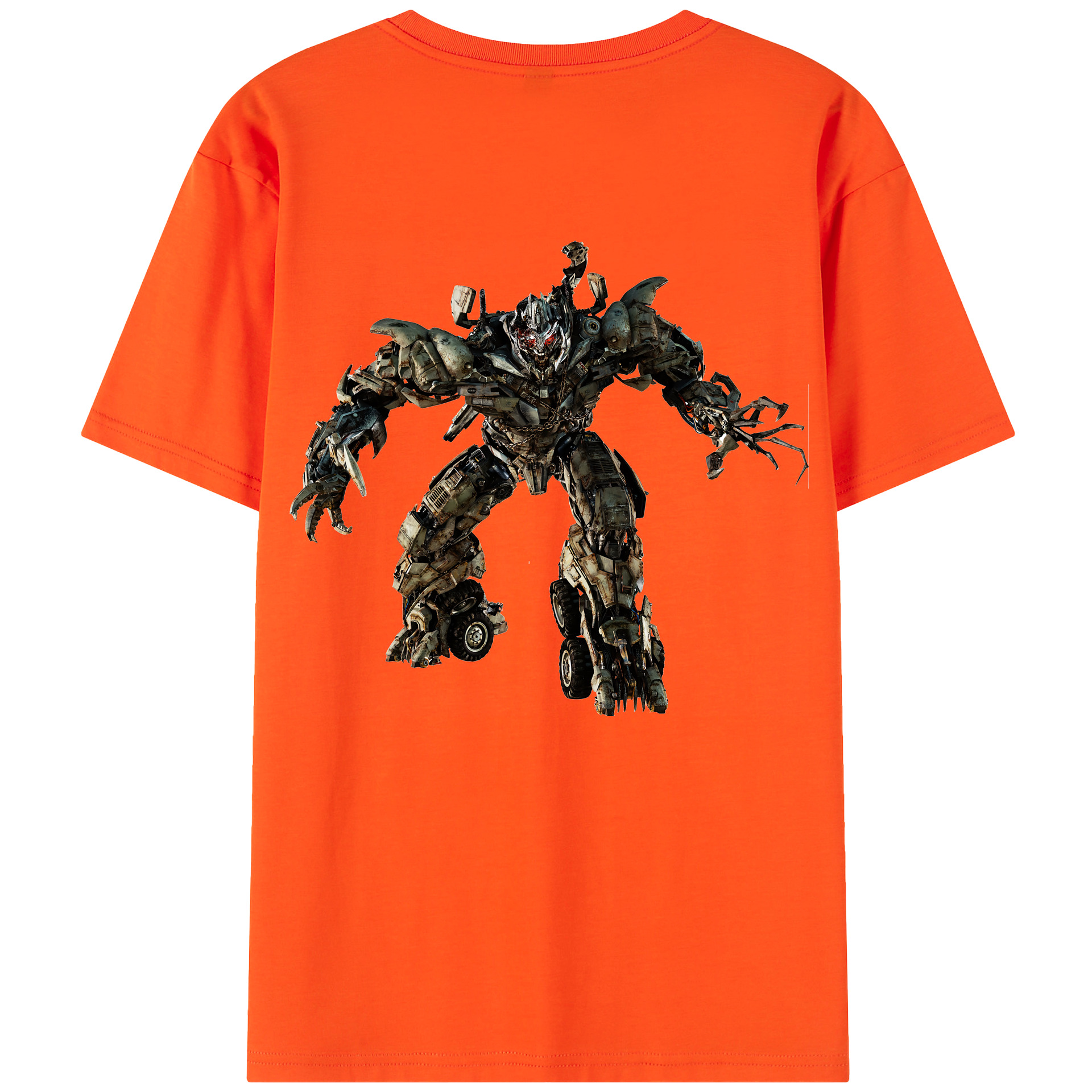 （画像用） Transformers トランスフォーマー 綿100％半袖Tシャツ（背面プリント）