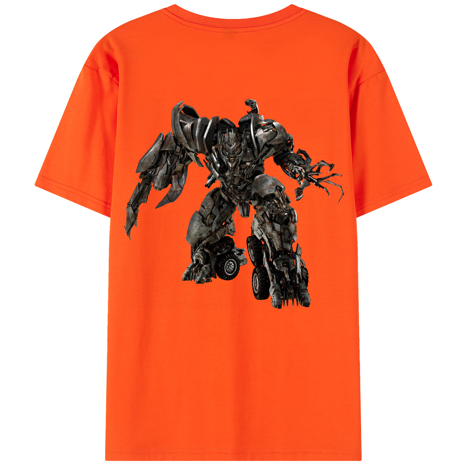 （画像用） Transformers トランスフォーマー 綿100％半袖Tシャツ（背面プリント）