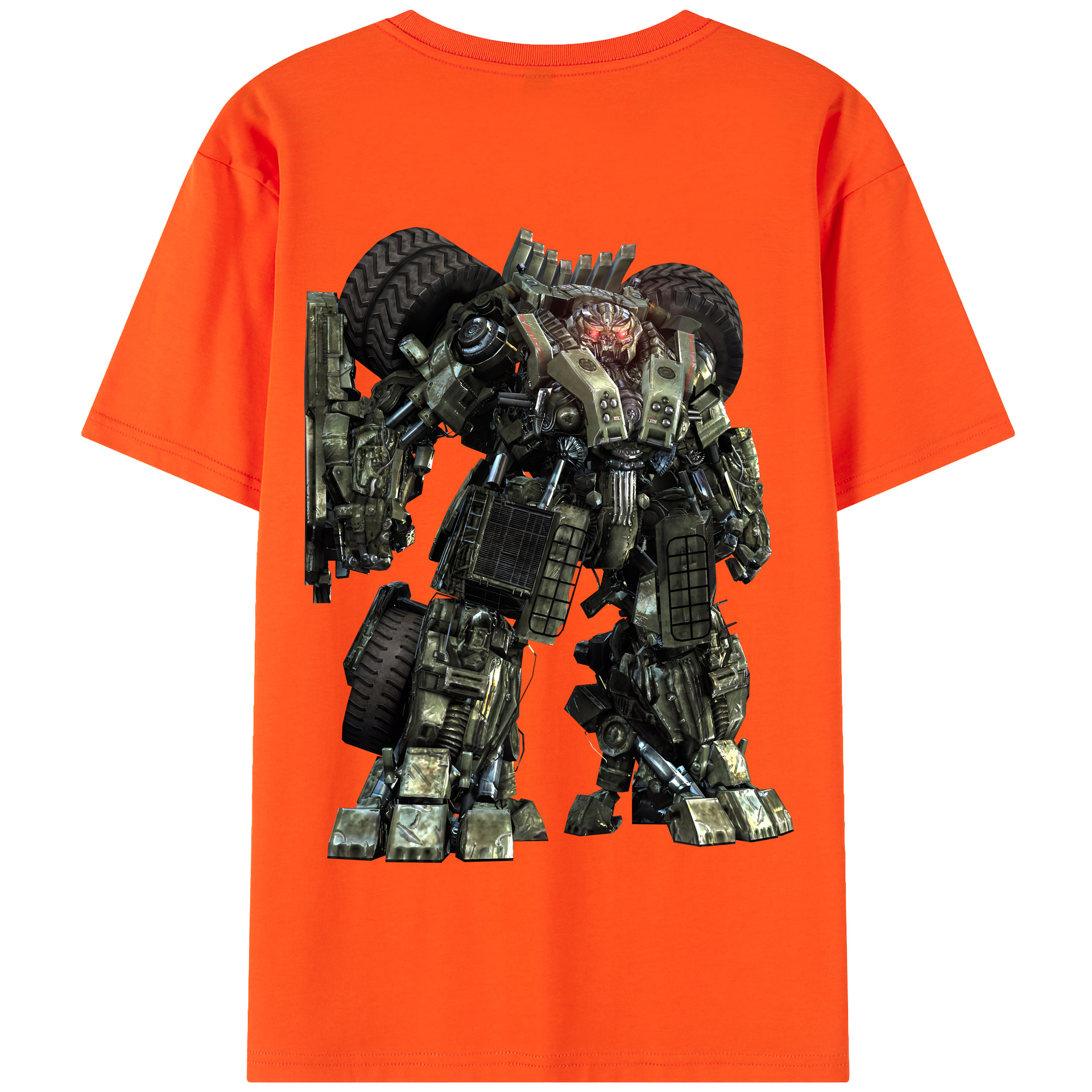（画像用） Transformers トランスフォーマー 綿100％半袖Tシャツ（背面プリント）