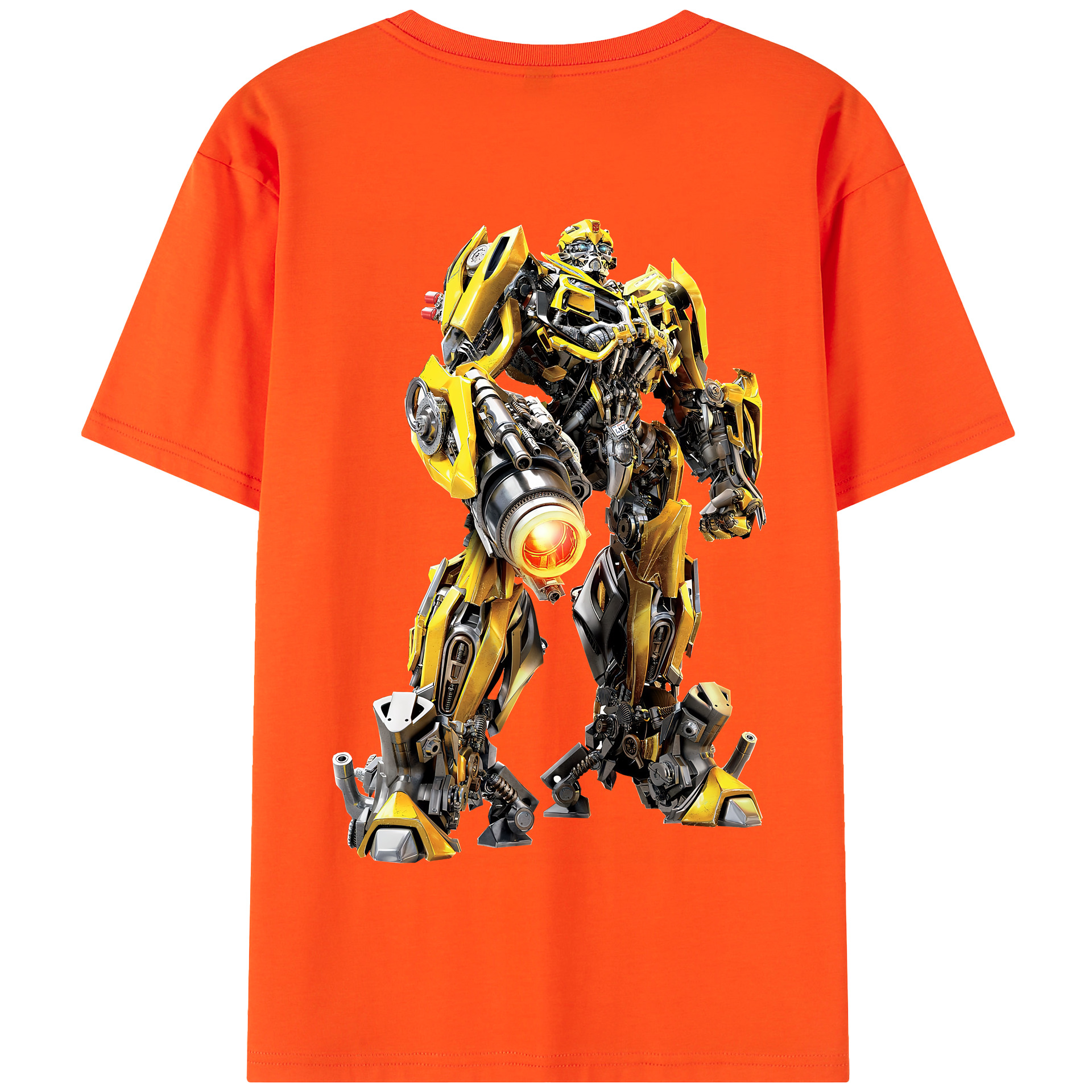 （画像用） Transformers トランスフォーマー 綿100％半袖Tシャツ（背面プリント）