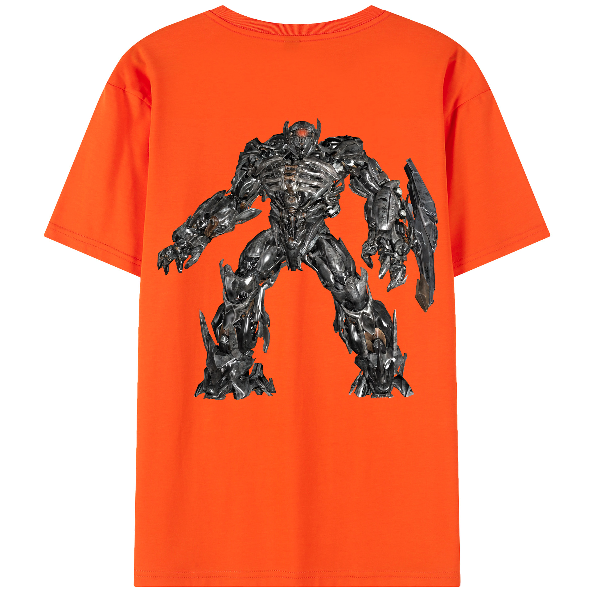 （画像用） Transformers トランスフォーマー 綿100％半袖Tシャツ（背面プリント）