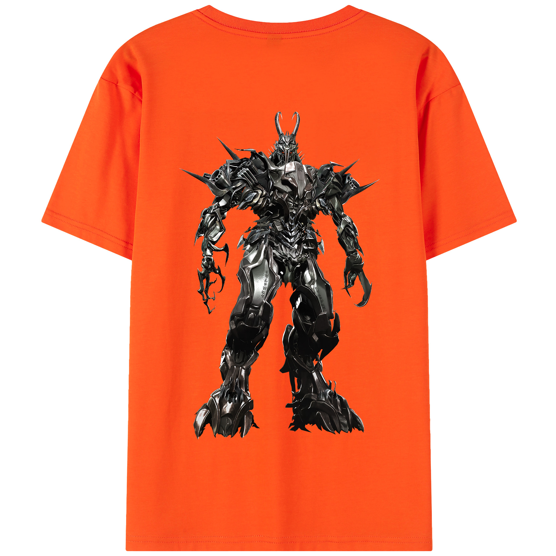 （画像用） Transformers トランスフォーマー 綿100％半袖Tシャツ（背面プリント）