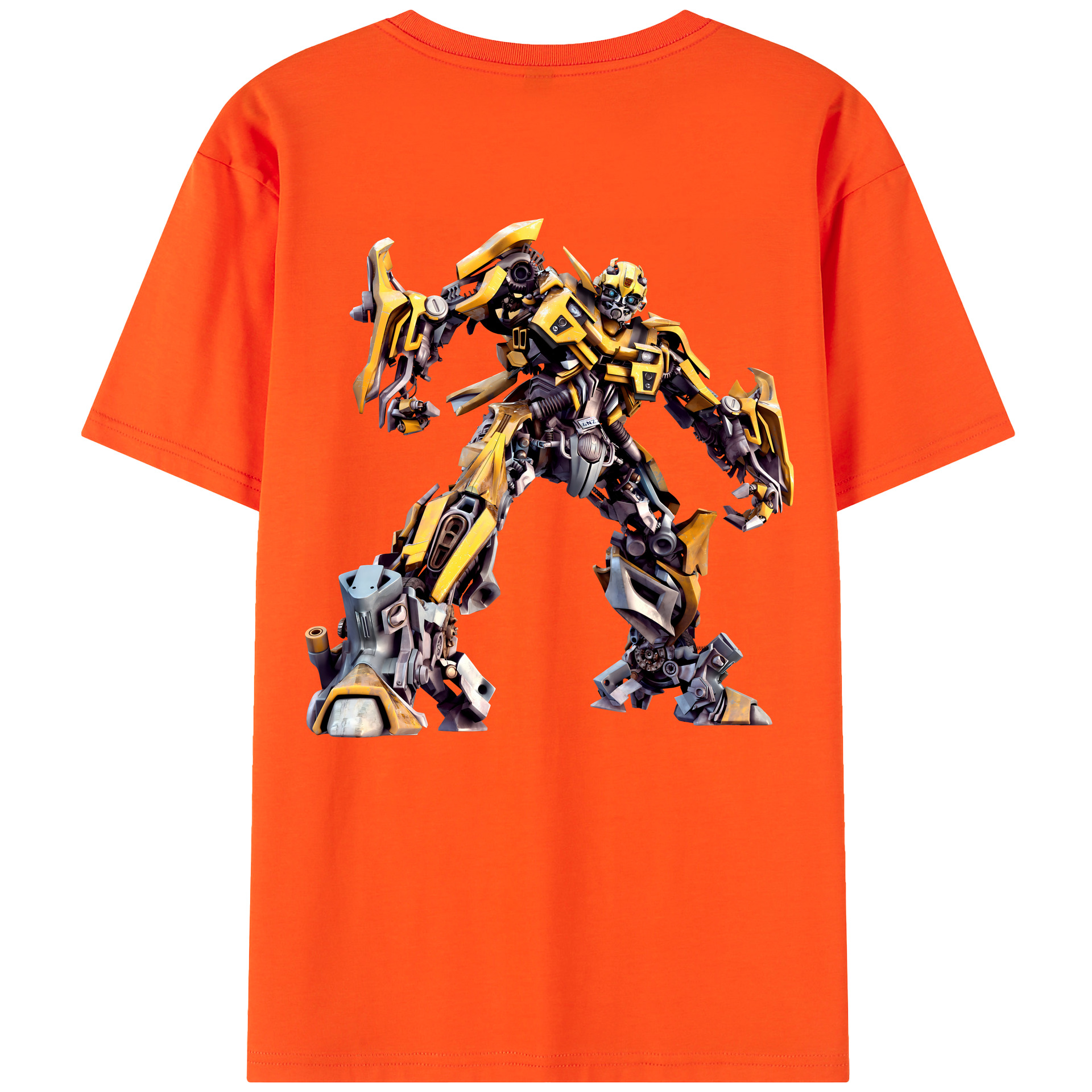 （画像用） Transformers トランスフォーマー 綿100％半袖Tシャツ（背面プリント）
