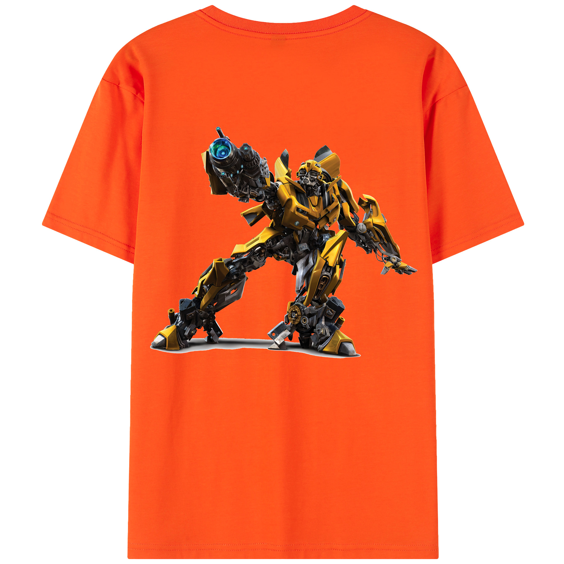（画像用） Transformers トランスフォーマー 綿100％半袖Tシャツ（背面プリント）