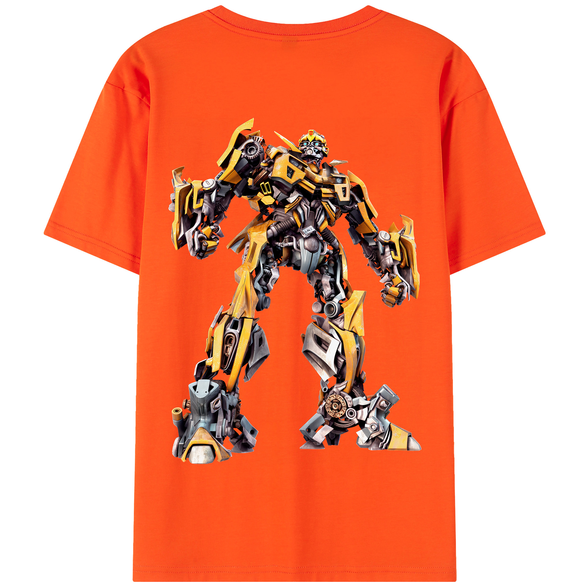 （画像用） Transformers トランスフォーマー 綿100％半袖Tシャツ（背面プリント）