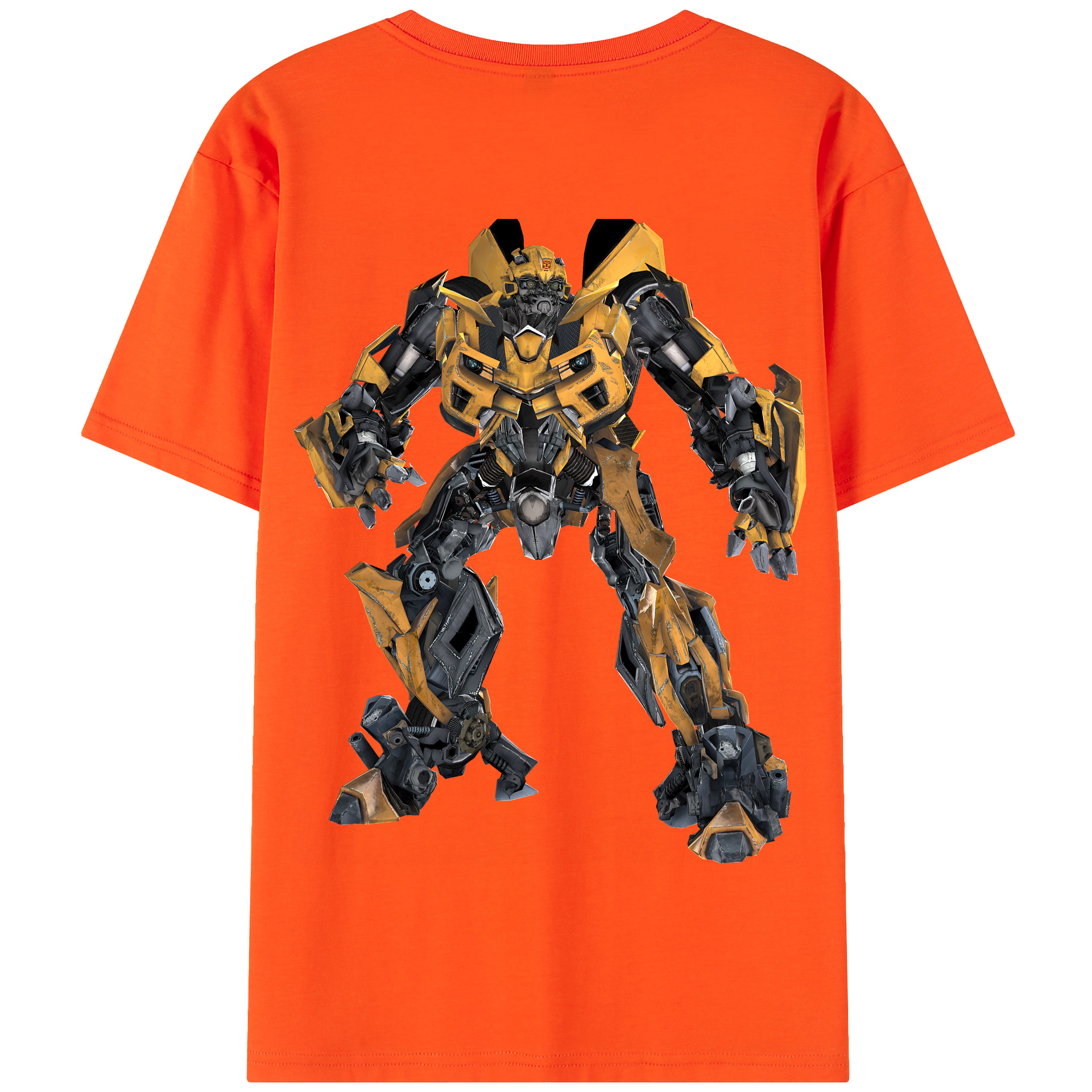 （画像用） Transformers トランスフォーマー 綿100％半袖Tシャツ（背面プリント）